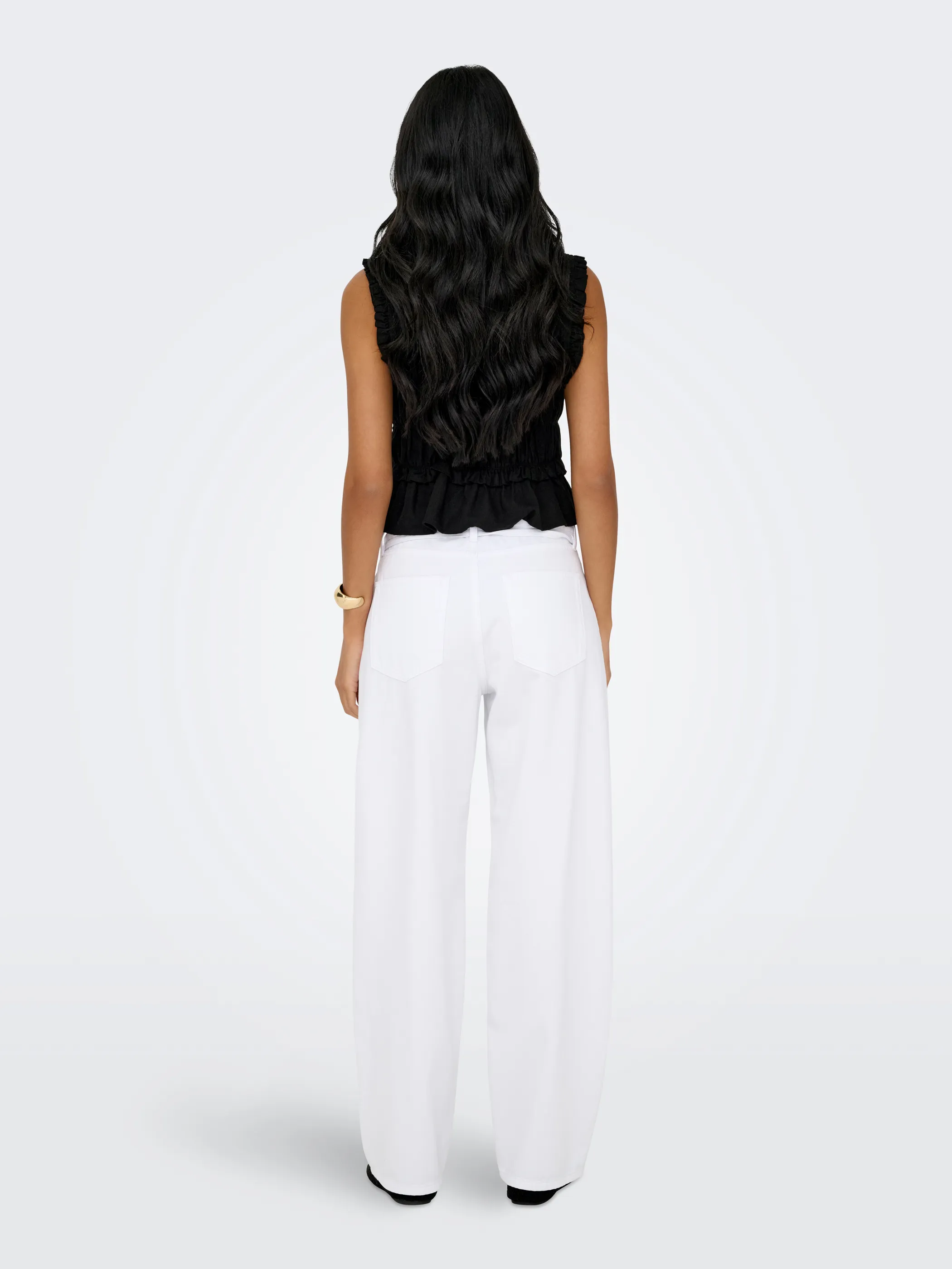 Only 15363693 ONLGOA S/S LINEN BL F Schwarz 922181 177911 2