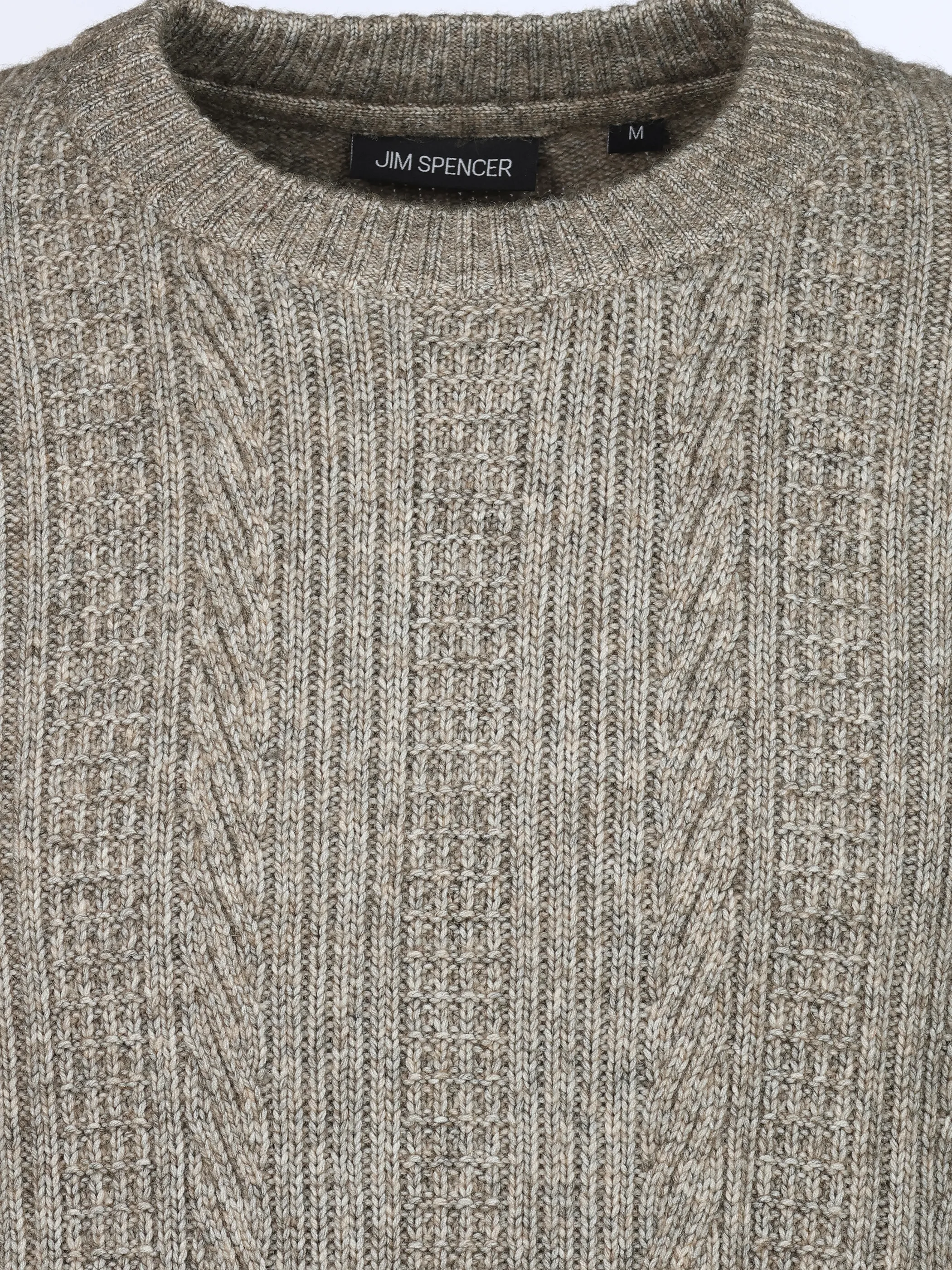Jim Spencer He. Pullover Edelstrick Beige 931181 BEIGE 3