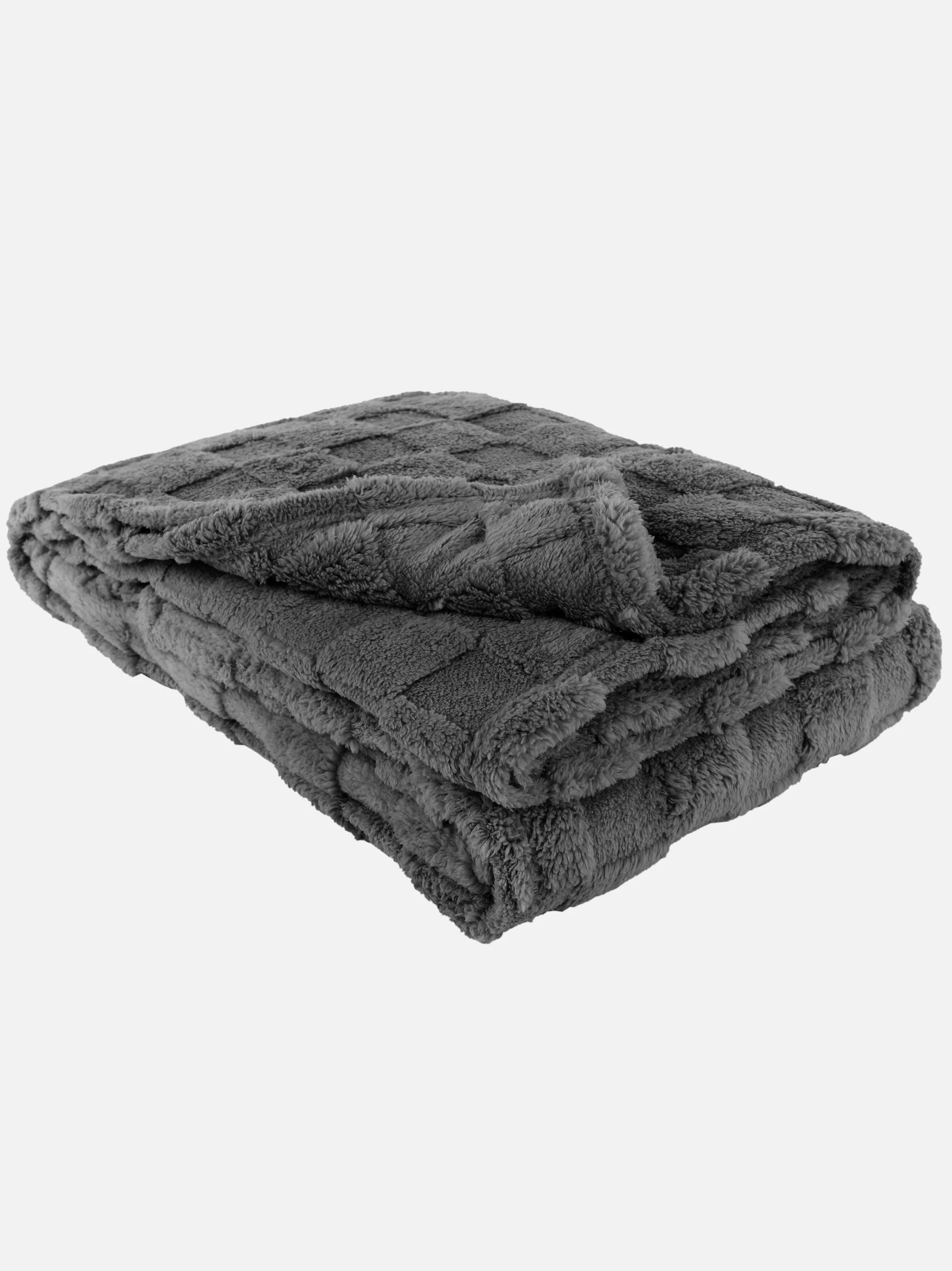Deluxe Wohndecke Chess Sherpa Schachb Grau 923131 ANTHRA 1