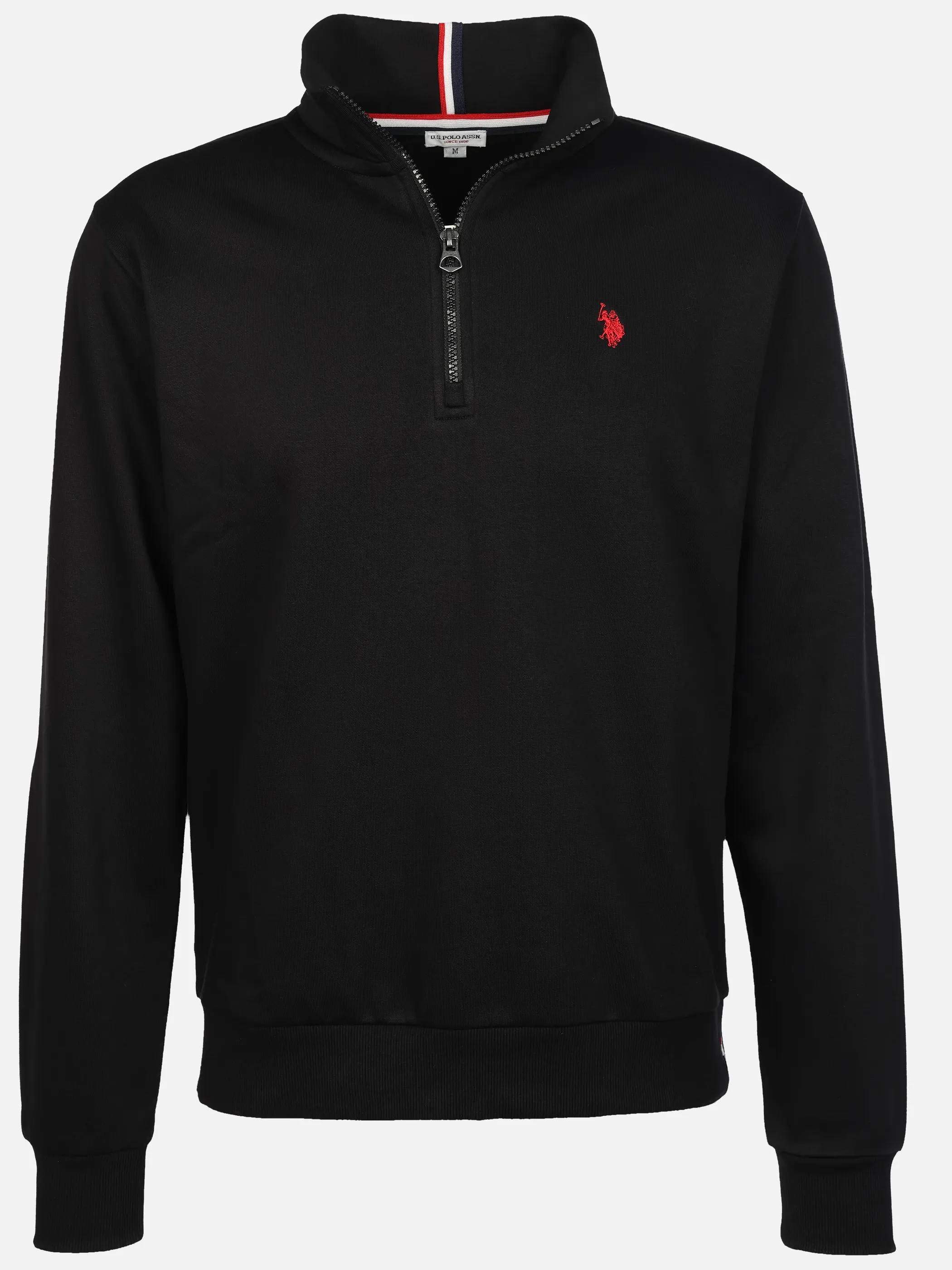 U.S. Polo Assn. He. Sweattroyer half zip Schwarz 929844 191 1