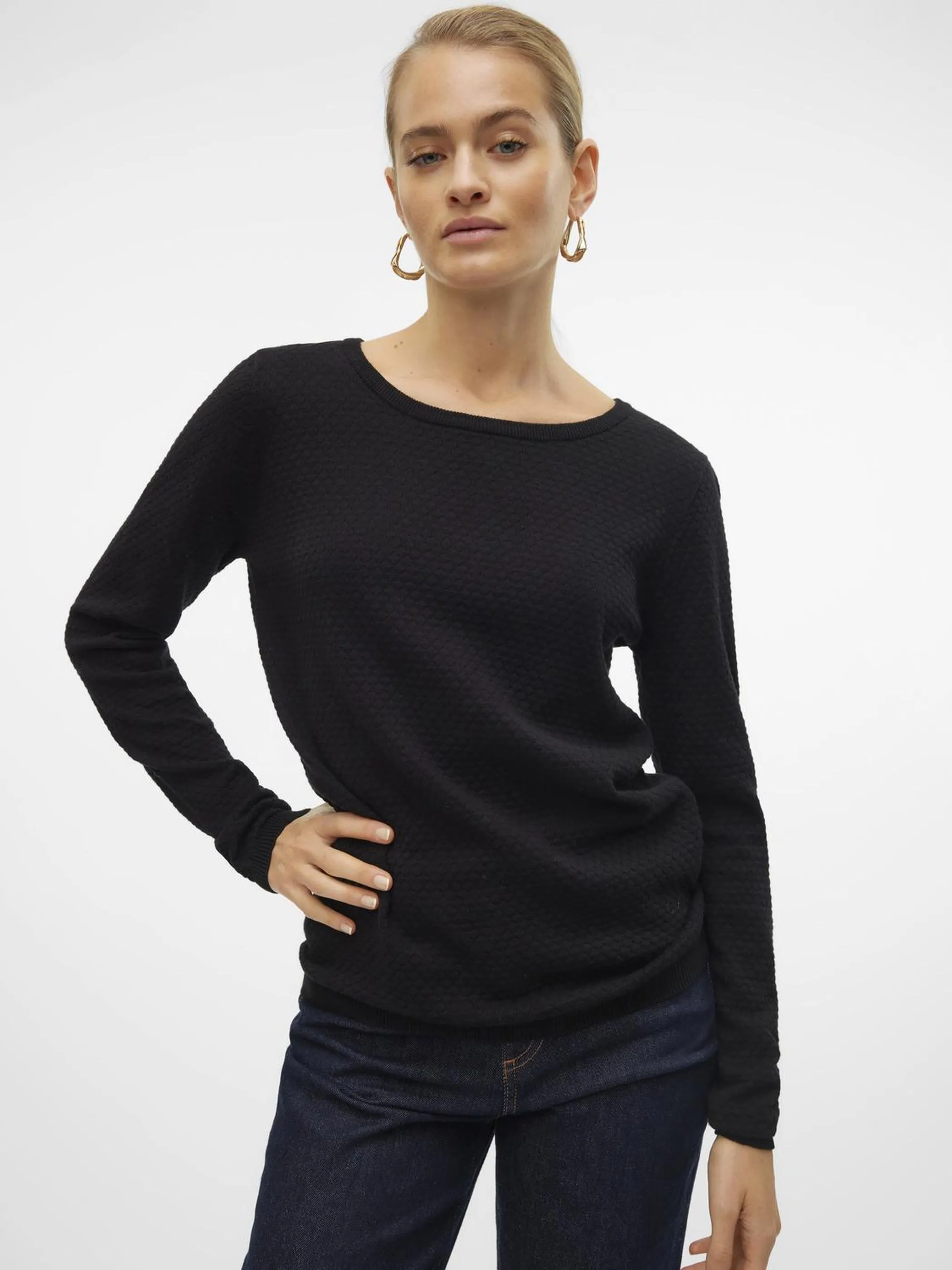 Vero Moda 10136644 VMCARE STRUCTURE LS O Schwarz 714739 177868
