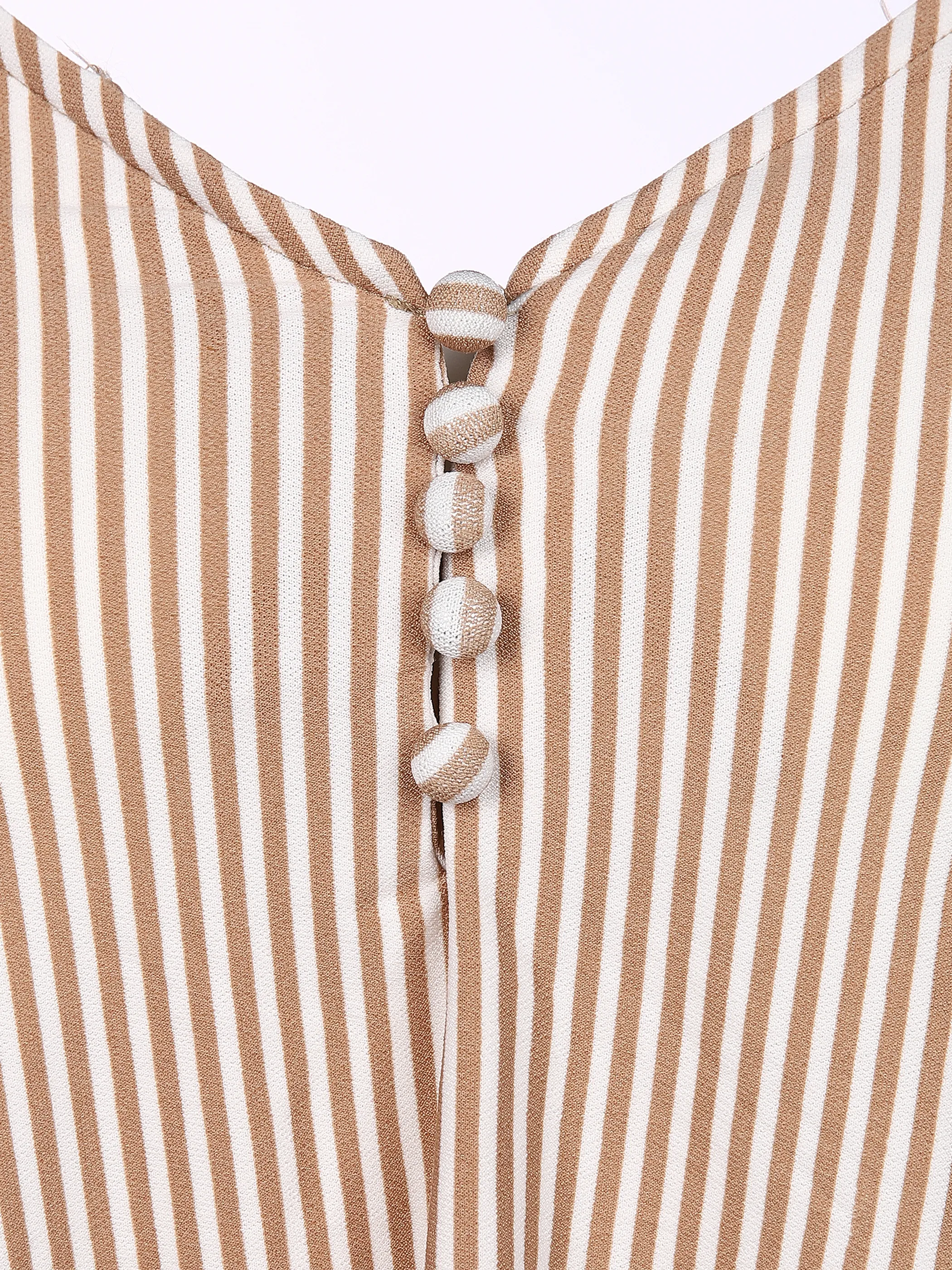 IX-O YF-Da-Top, V-Ausschnitt Weiß 852316 STRIPES 3
