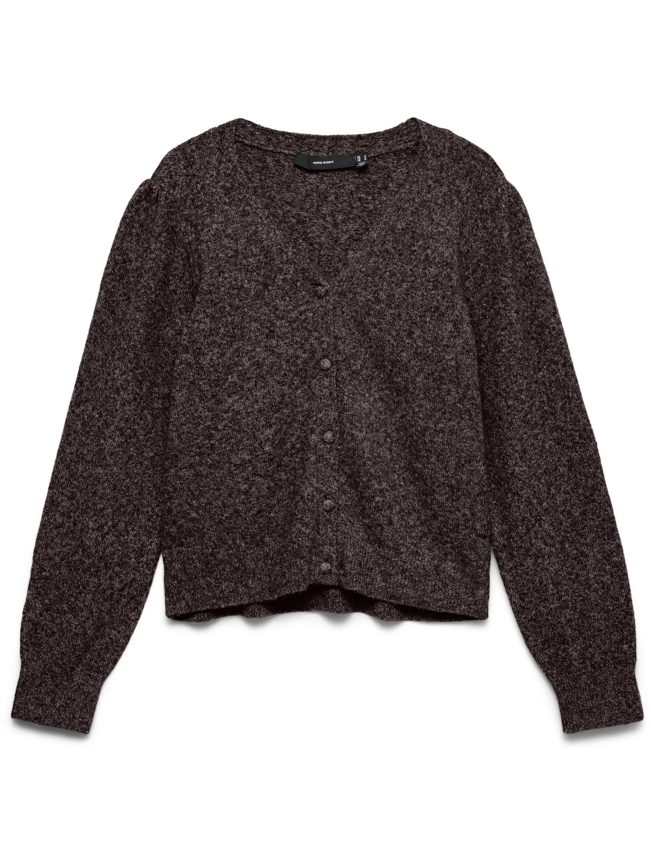 Vero Moda 10349032 VMDOFFY LS V-NECK CAR Braun 929210 297957002 4