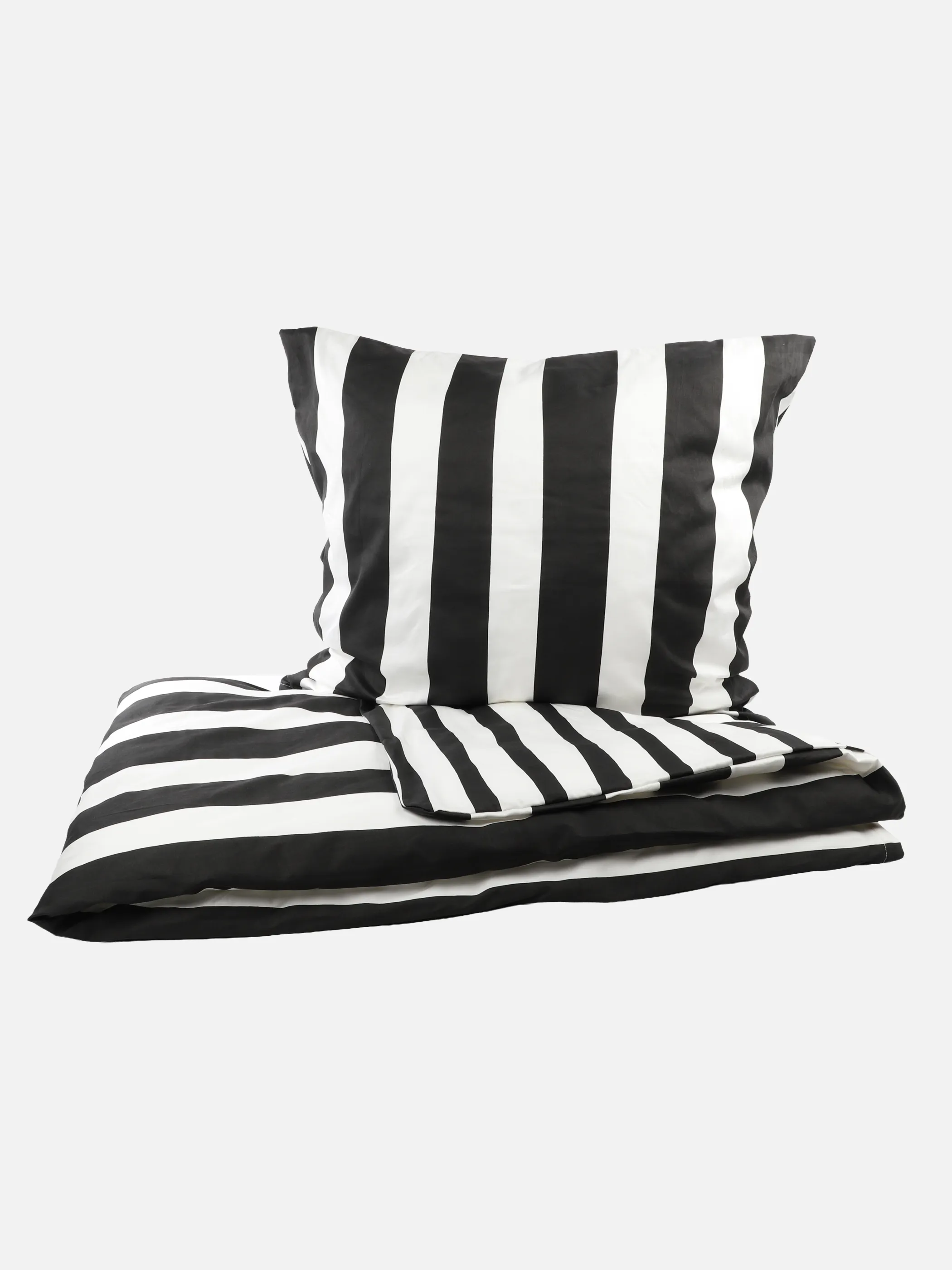 Dream House Satin Bettwäsche 135x200 Schwarz 928885 STRIPES 1