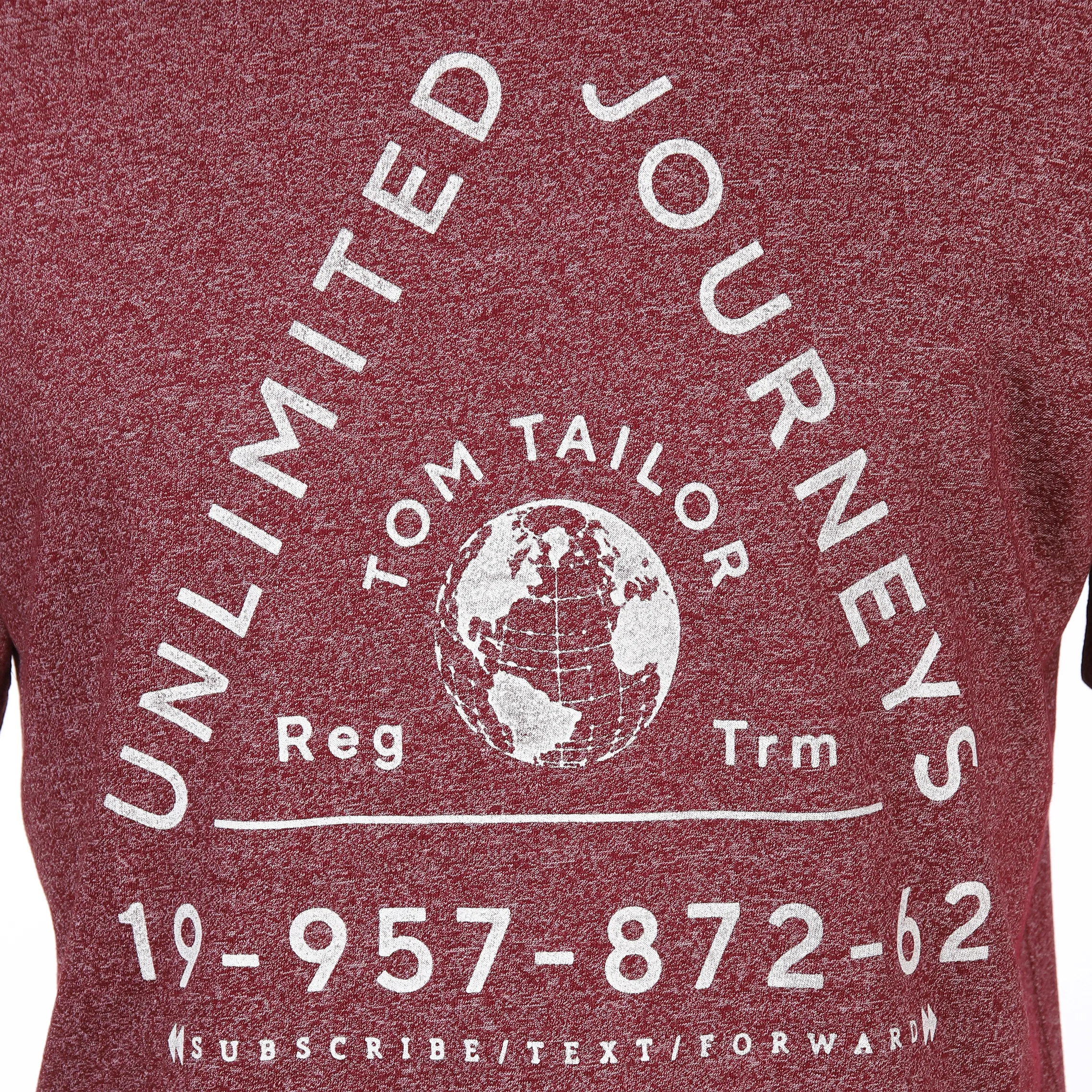 Tom Tailor 1039644 printed crewneck t-shirt Rot 887469 34429 3 Tom Tailor 1039644 printed crewneck t-shirt Rot 887469 34429 3