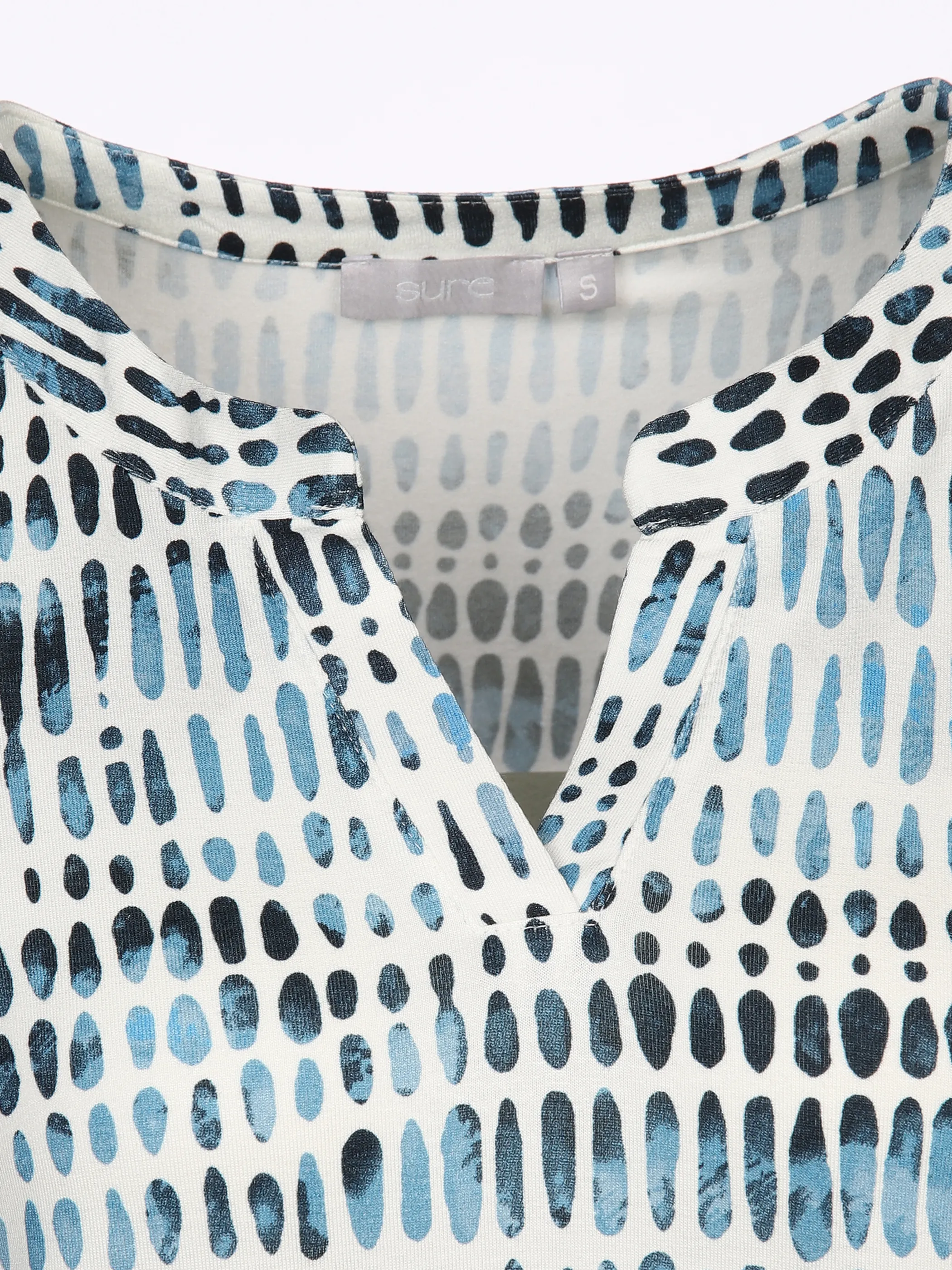 Sure Da-Top m. Alloverprint Blau 878633 BLAU 3 Sure Da-Top m. Alloverprint Blau 878633 BLAU 3