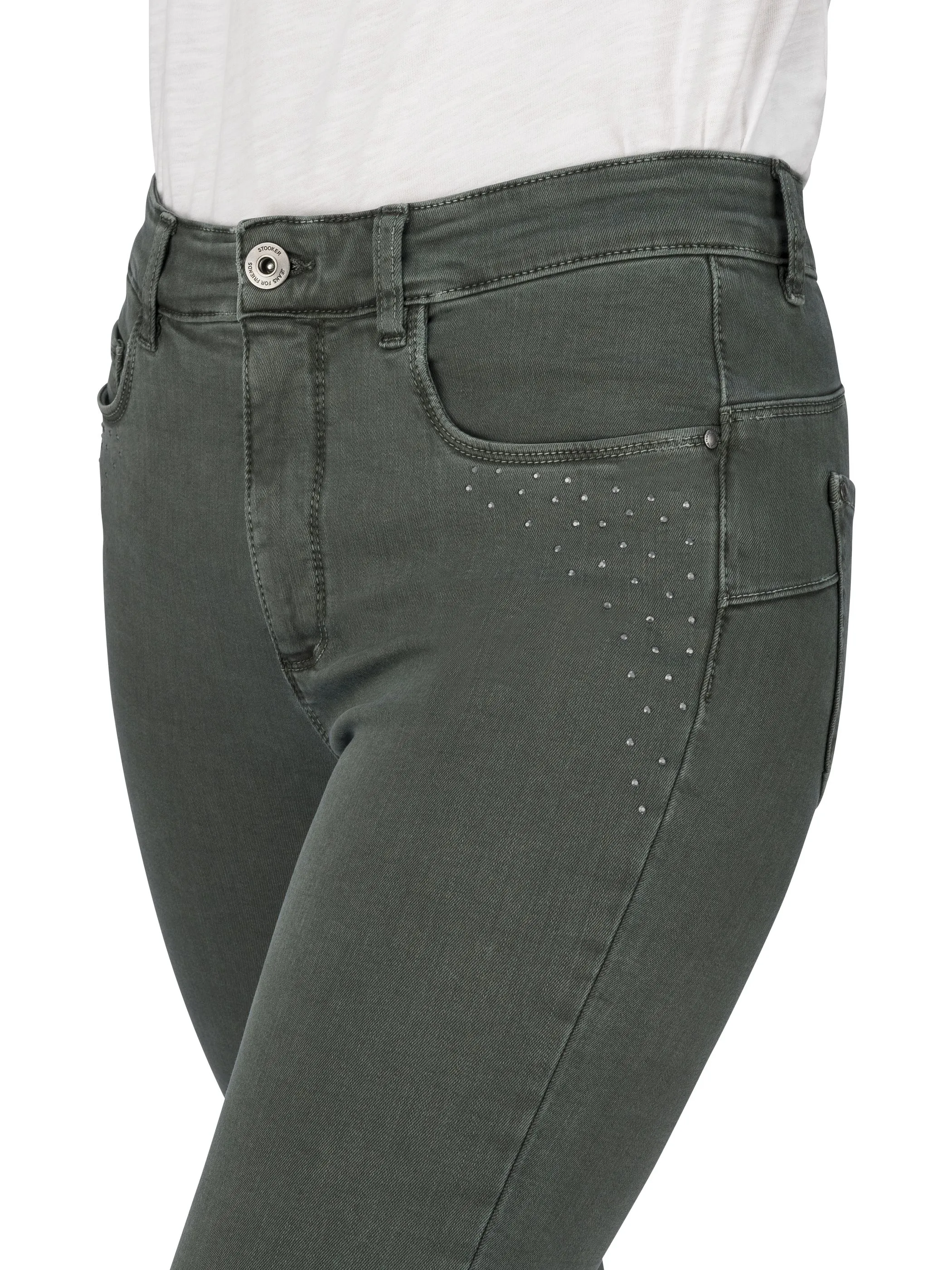 Stooker DOB 22600590005554 Da. Hosen lang, Grün 905228 5554 3