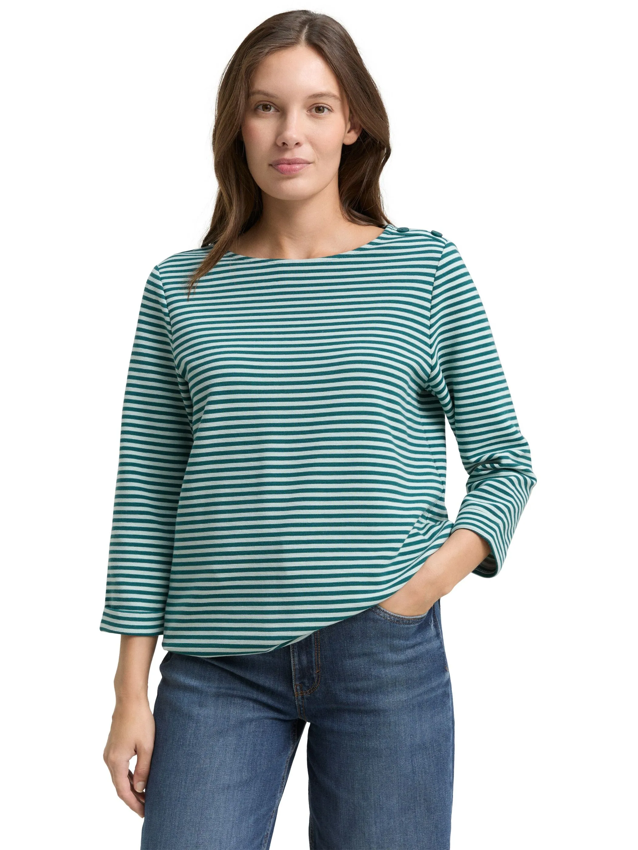 Tom Tailor 1045536 NOS T-shirt structured Grün 905959 40016 1