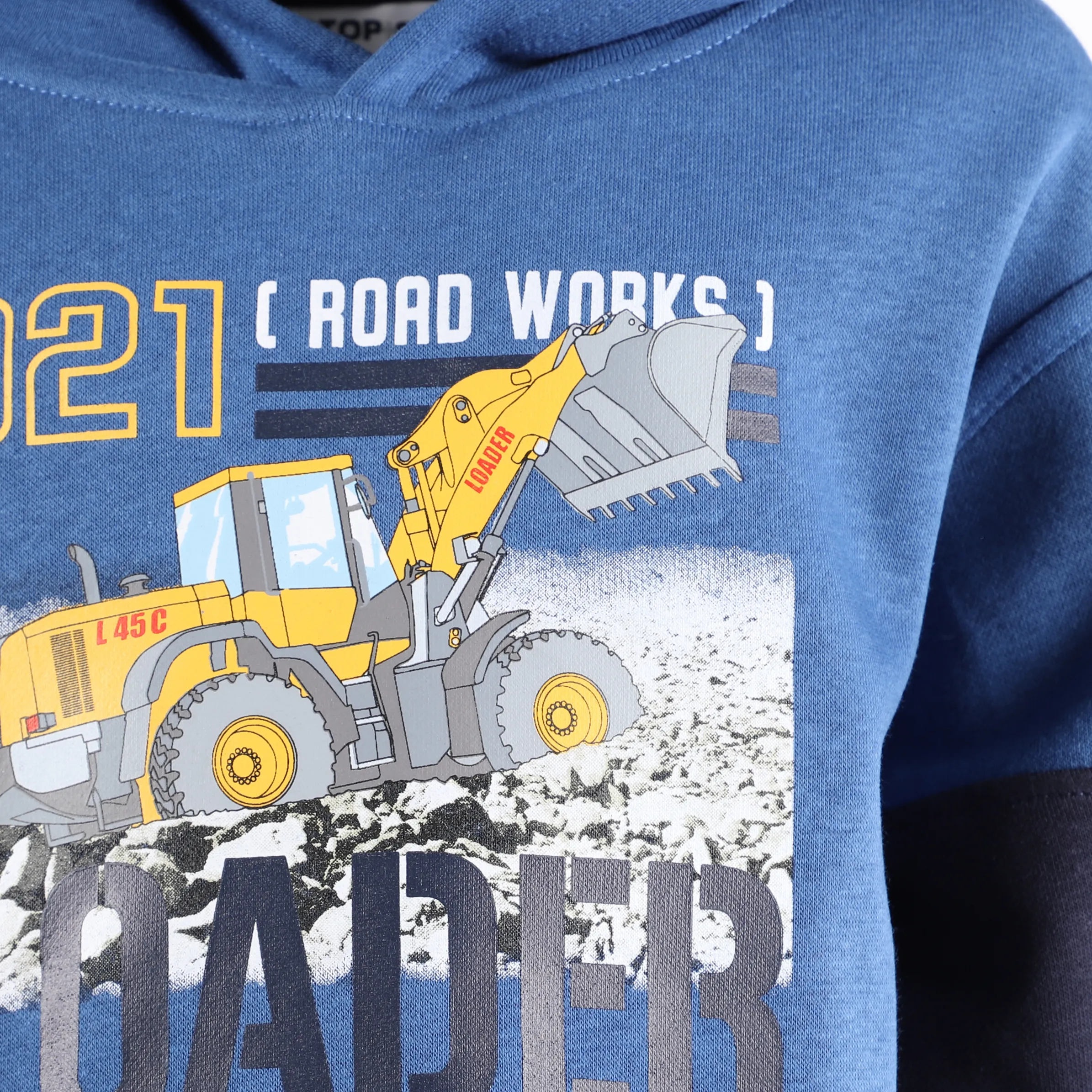 Stop + Go KJ Sweat Hoodie in blau mit Traktor Blau 881627 BLAU 3