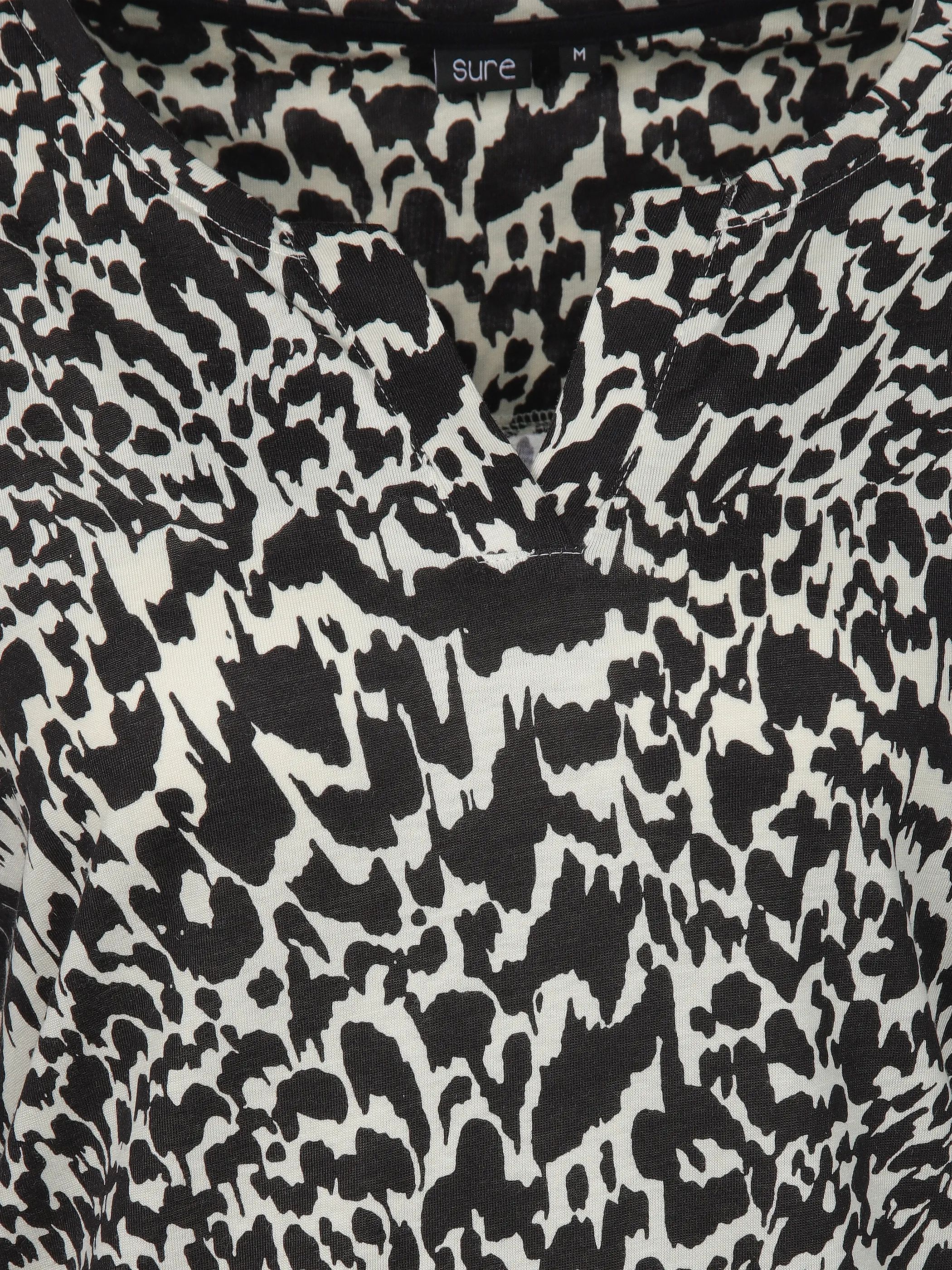 Sure Da-Shirt m. Print Schwarz 912841 BLACK 3