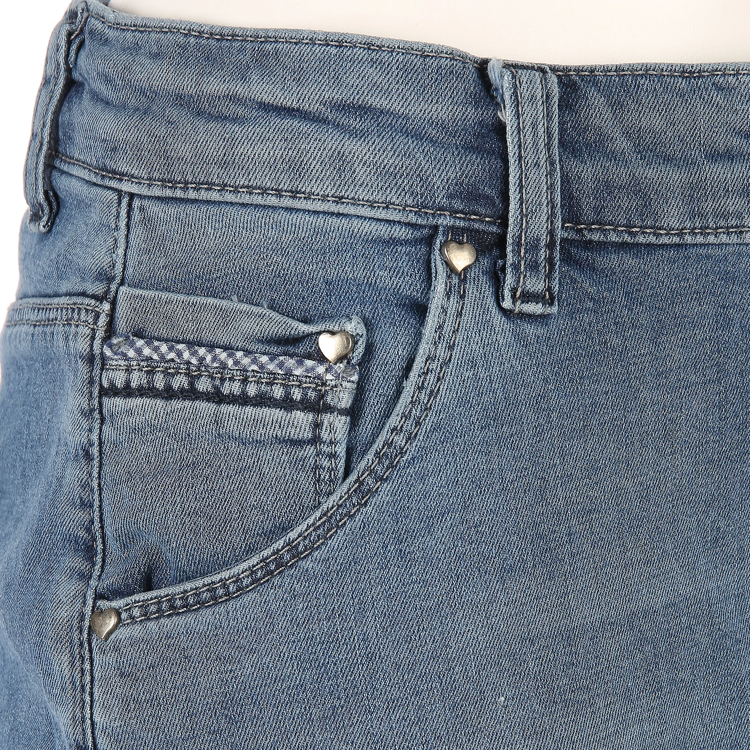Birkhahn Mode und Tracht Da-Landhausjeansrock Blau 788088 BLAU DENIM 3
