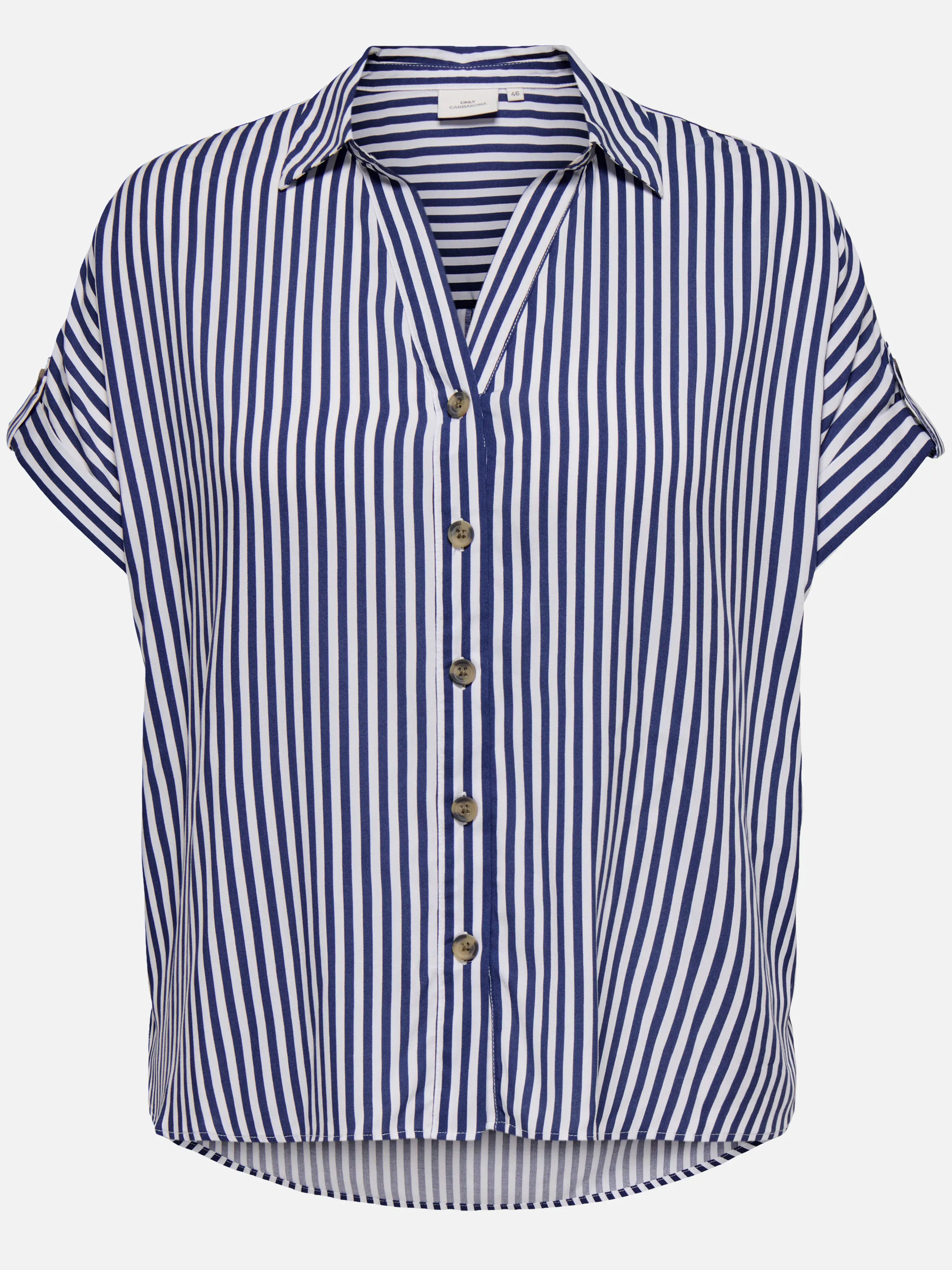 Only Carmakoma 15372772 CARYASMIN SHIRT S/S W Schwarz 926830 185078001 1