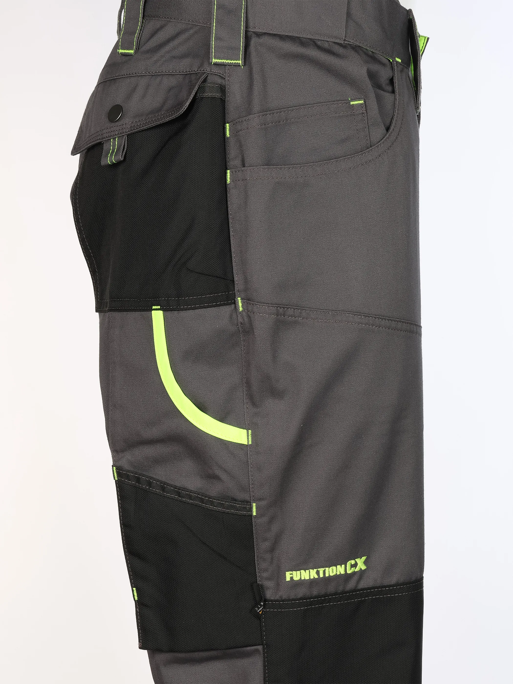 Worker He. Arbeitshose Neon Grau 929610 GR N YELLO 4