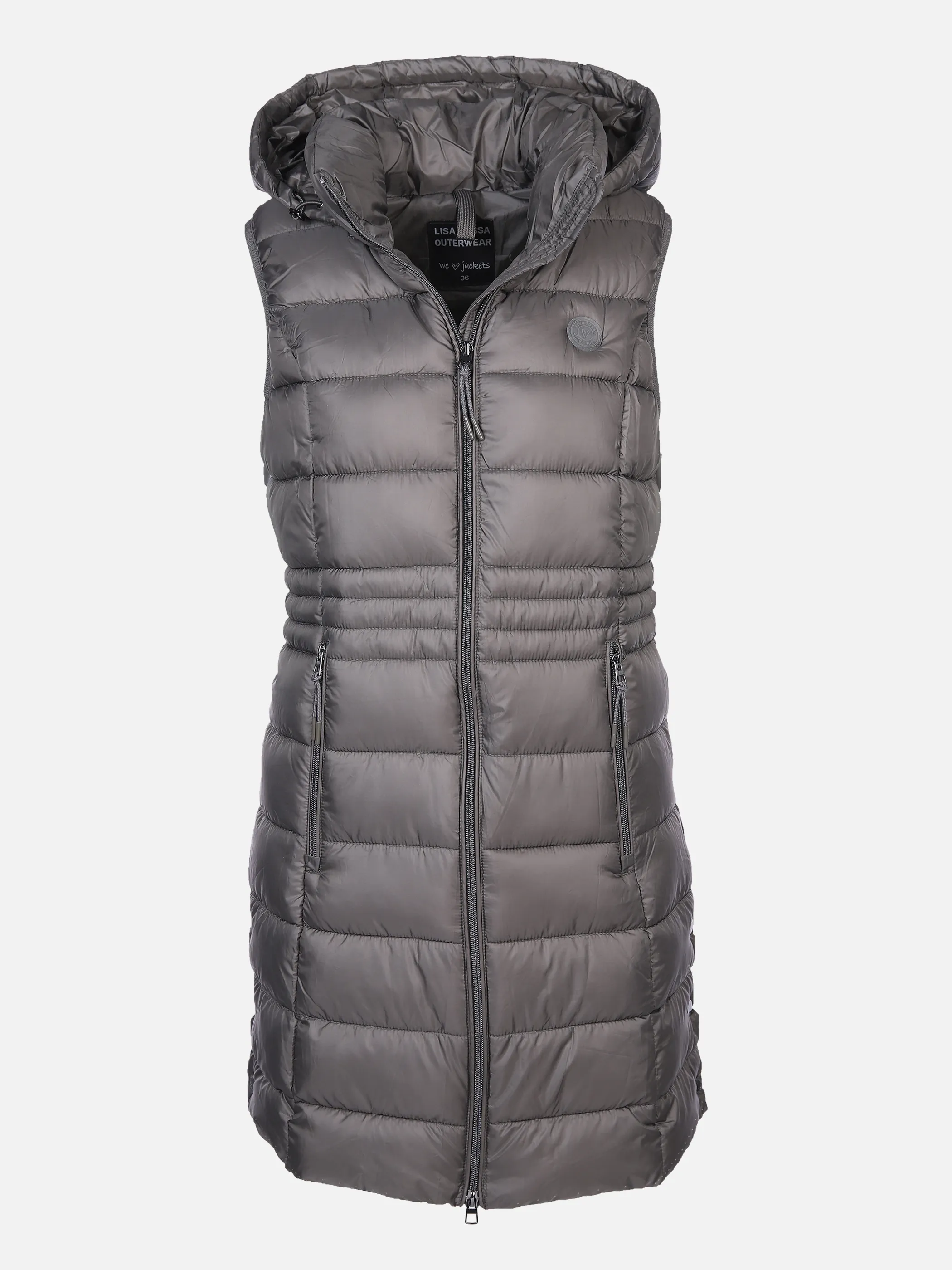 Lisa Tossa Da-Langweste m.Kapuze Grau 872828 GREIGE 1