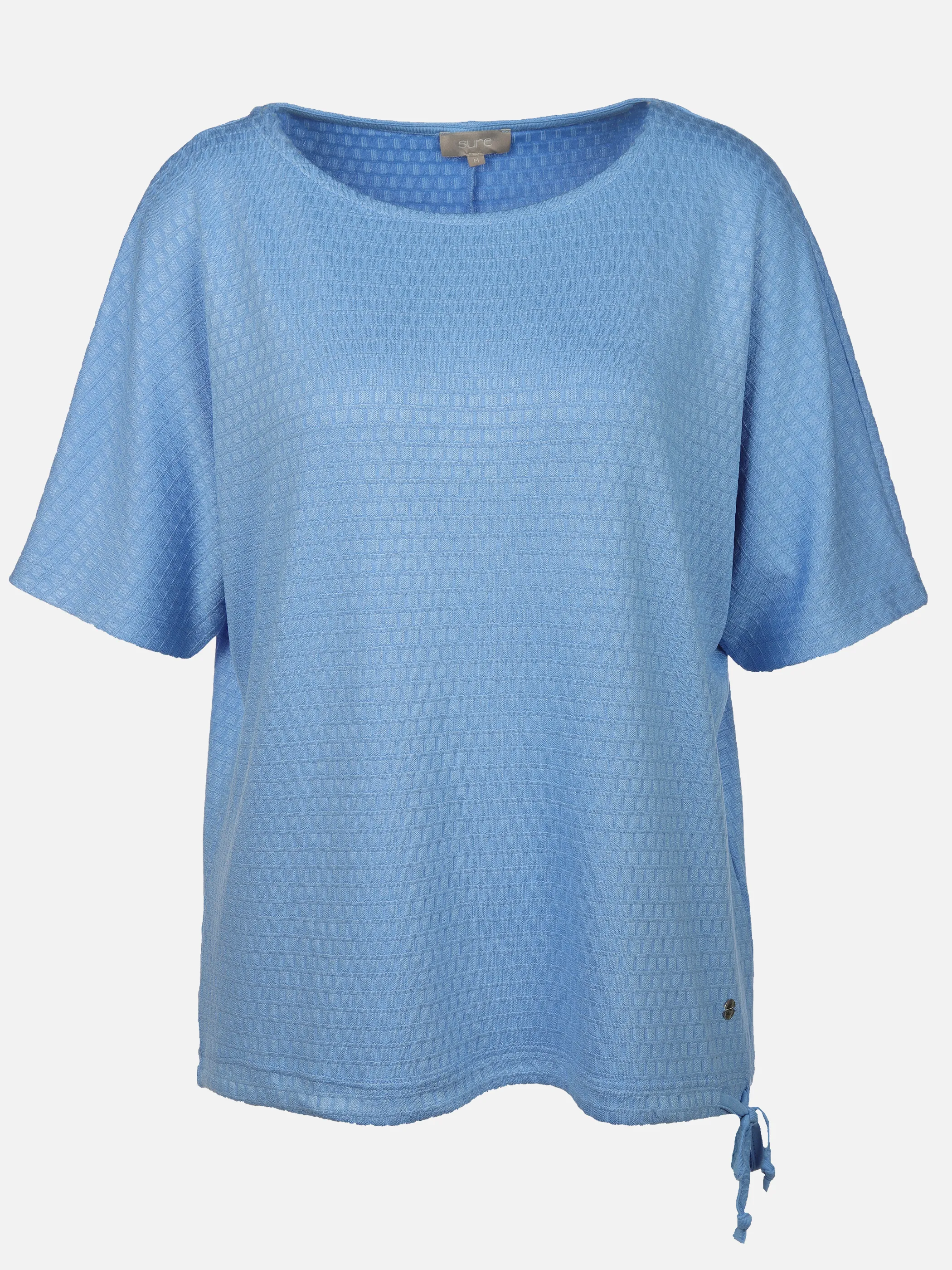 Sure Da-Struktur-Jacquard-Shirt Blau 889313 BLUE 1