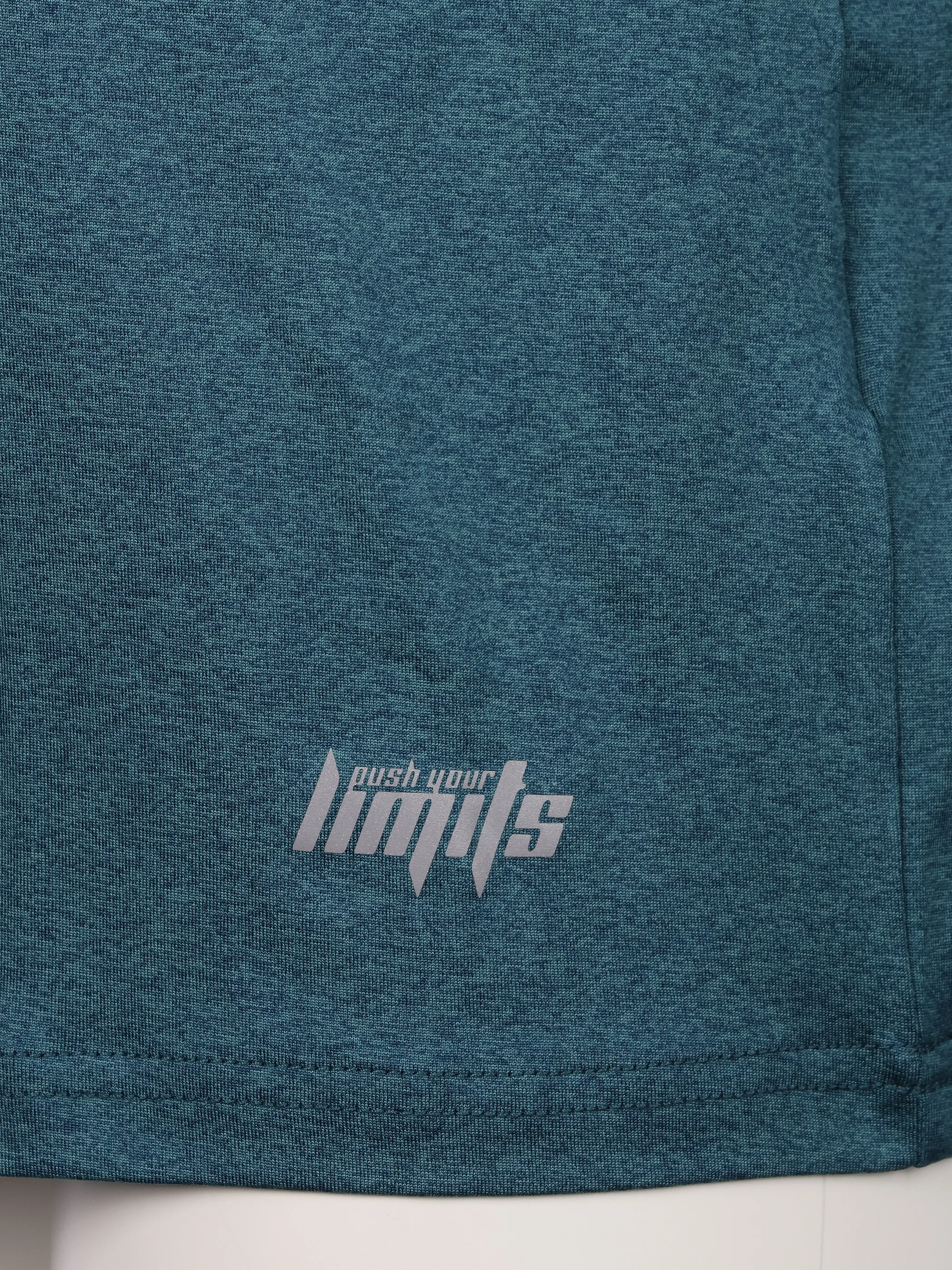 Grinario Sports He-Sport T-Shirt, meliert Türkis 921209 PETROL 3