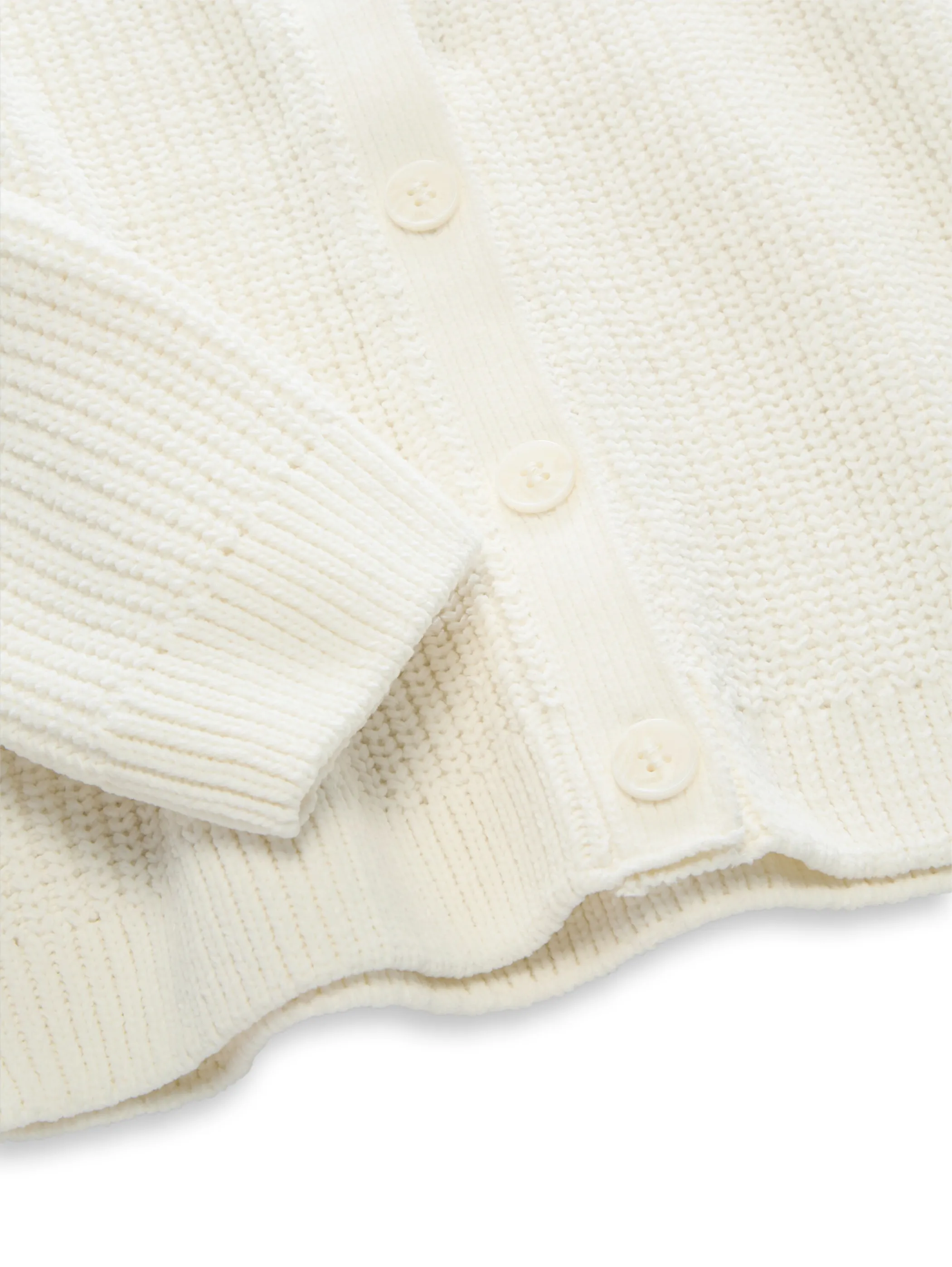 Tom Tailor 1054280 cropped knit cardigan Weiß 934453 12906 3