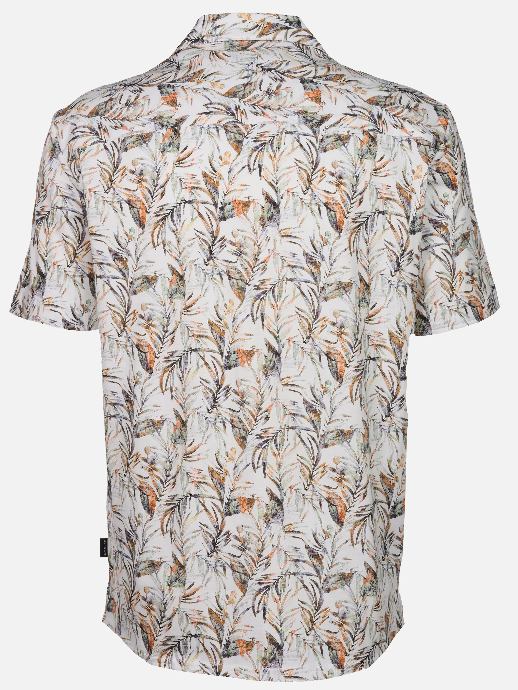 Jim Spencer He. Resorthemd 1/2 Arm Allover Weiß 925231 WHITE 2
