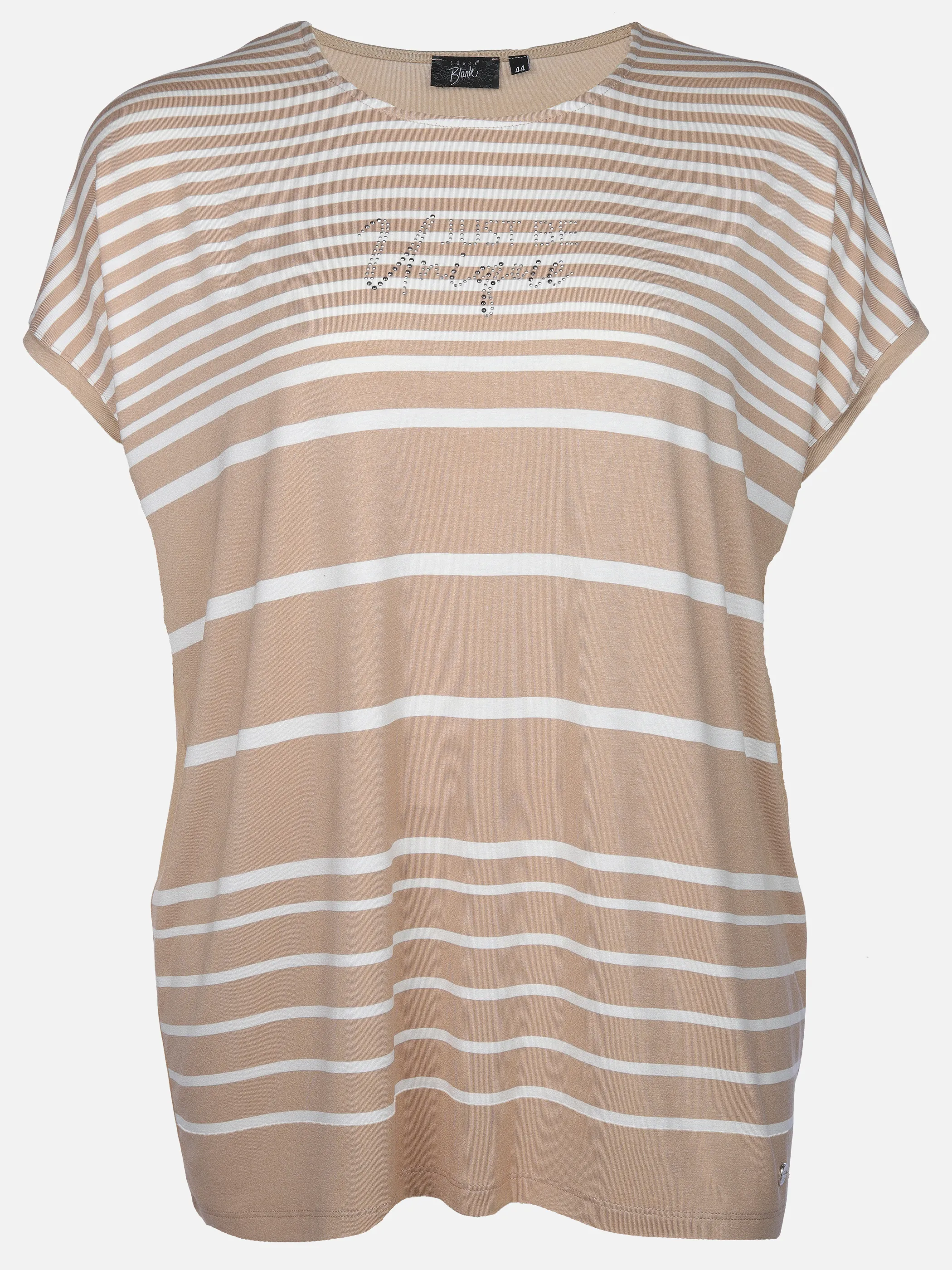Sonja Blank Da-gr.Gr. Streifen-Shirt Beige 908231 BE 1