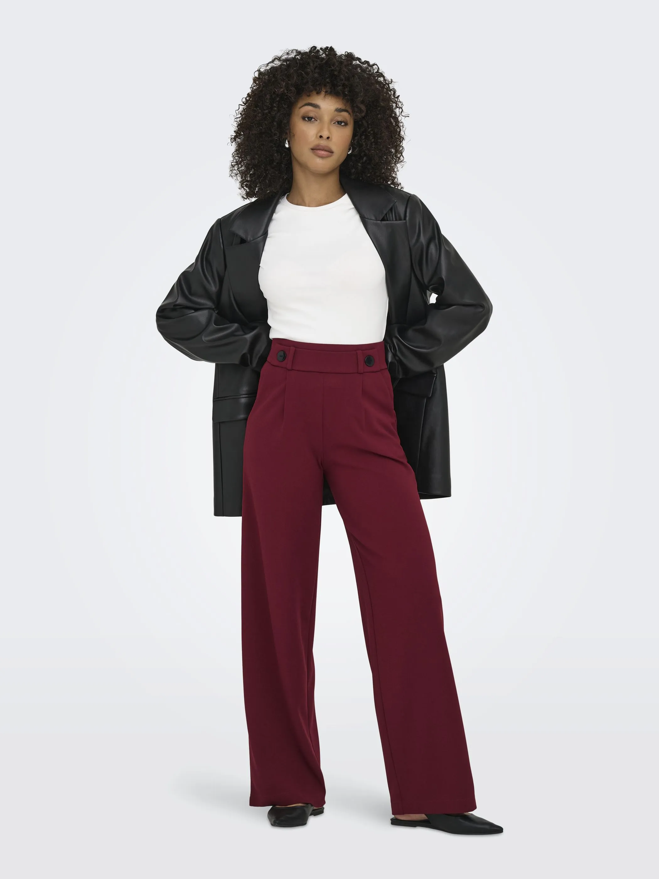 Jacqueline 15208430 JDYGEGGO NEW LONG PANT Rot 881744 182651001 4
