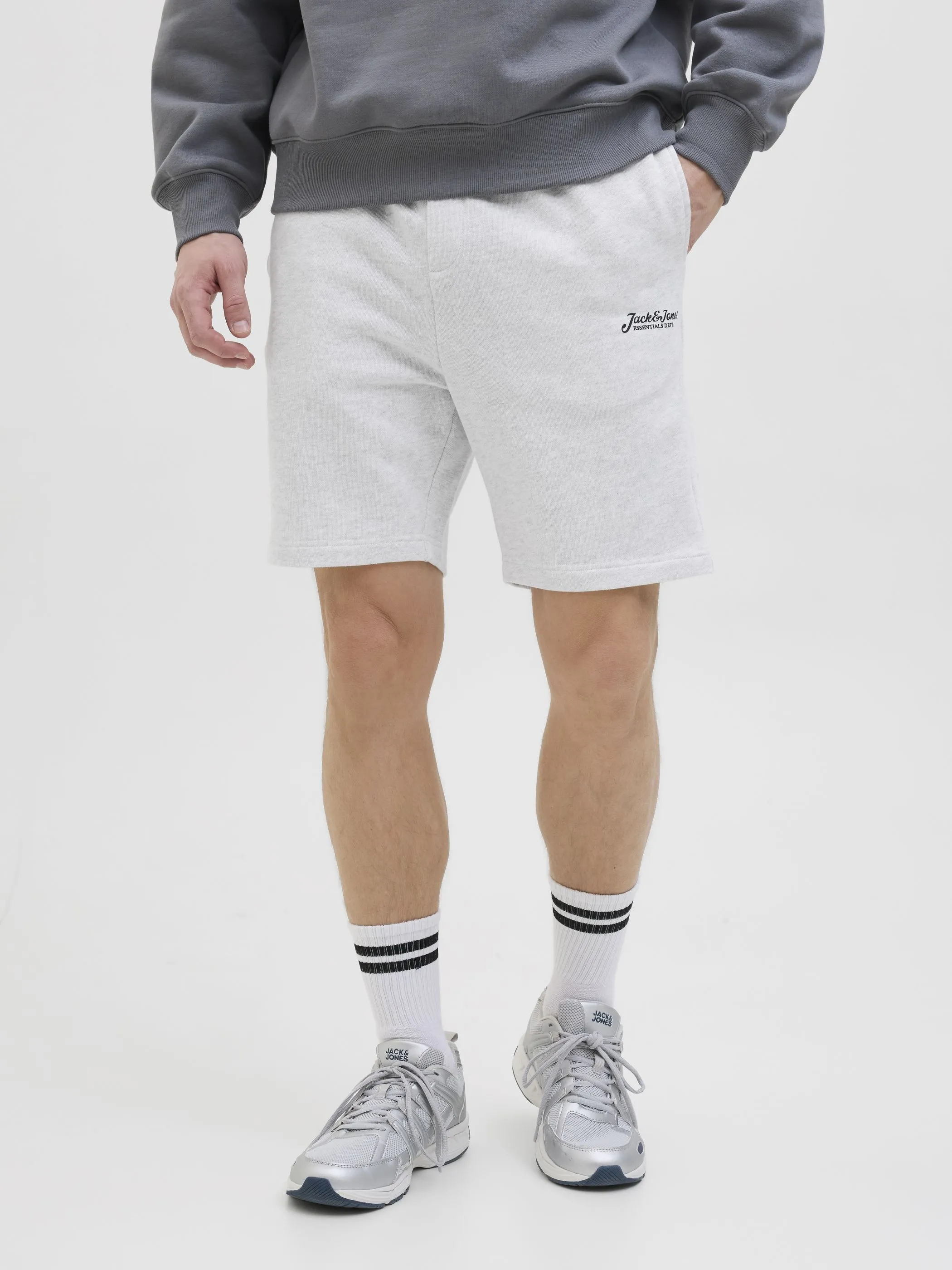 Jack Jones 12268770 JPSTGORDON BEAU SWEAT Weiß 904463 200349 3