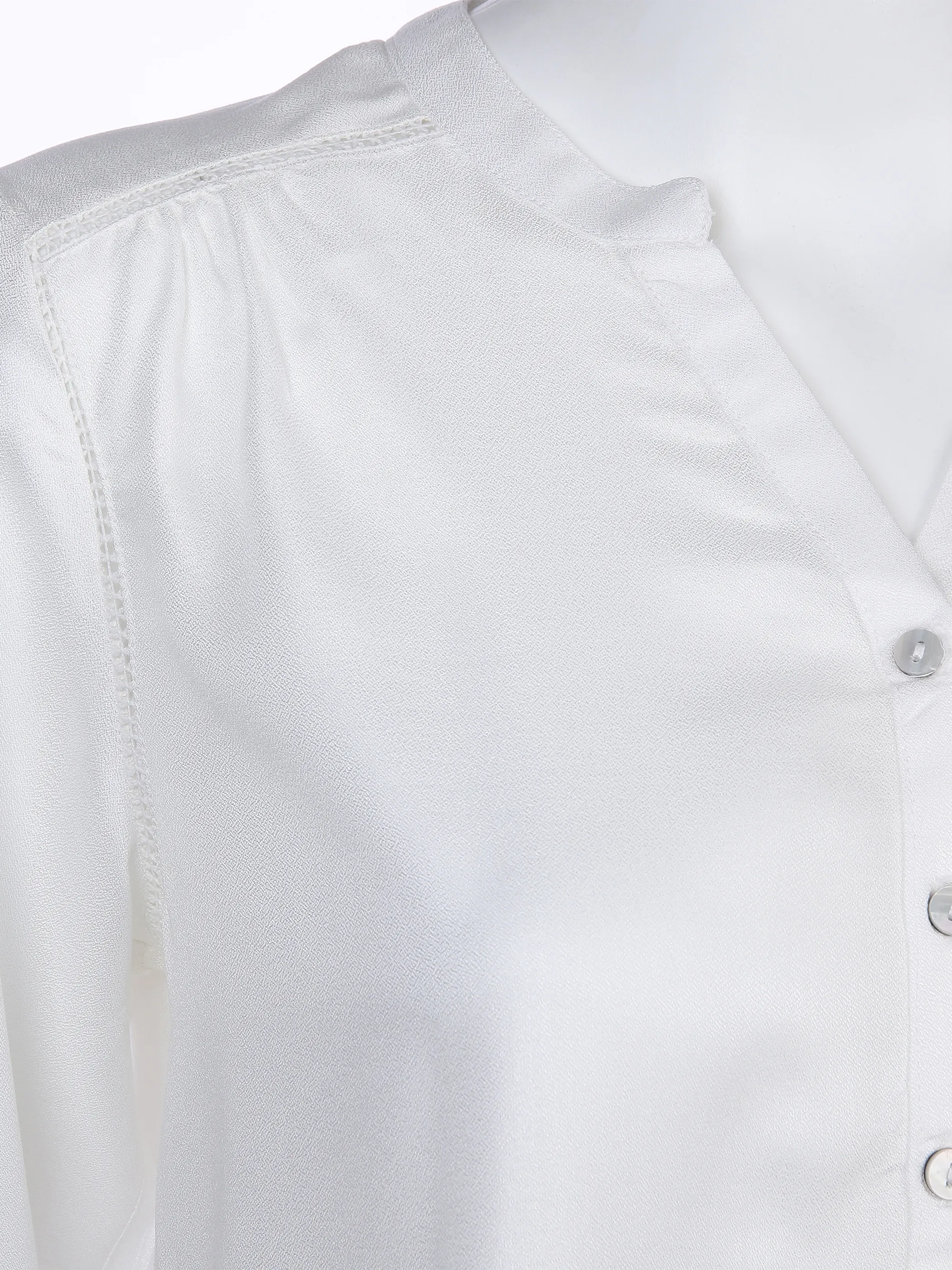 Sure Da-Bluse m. Knöpfchen Weiß 863689 OFFWHITE 3
