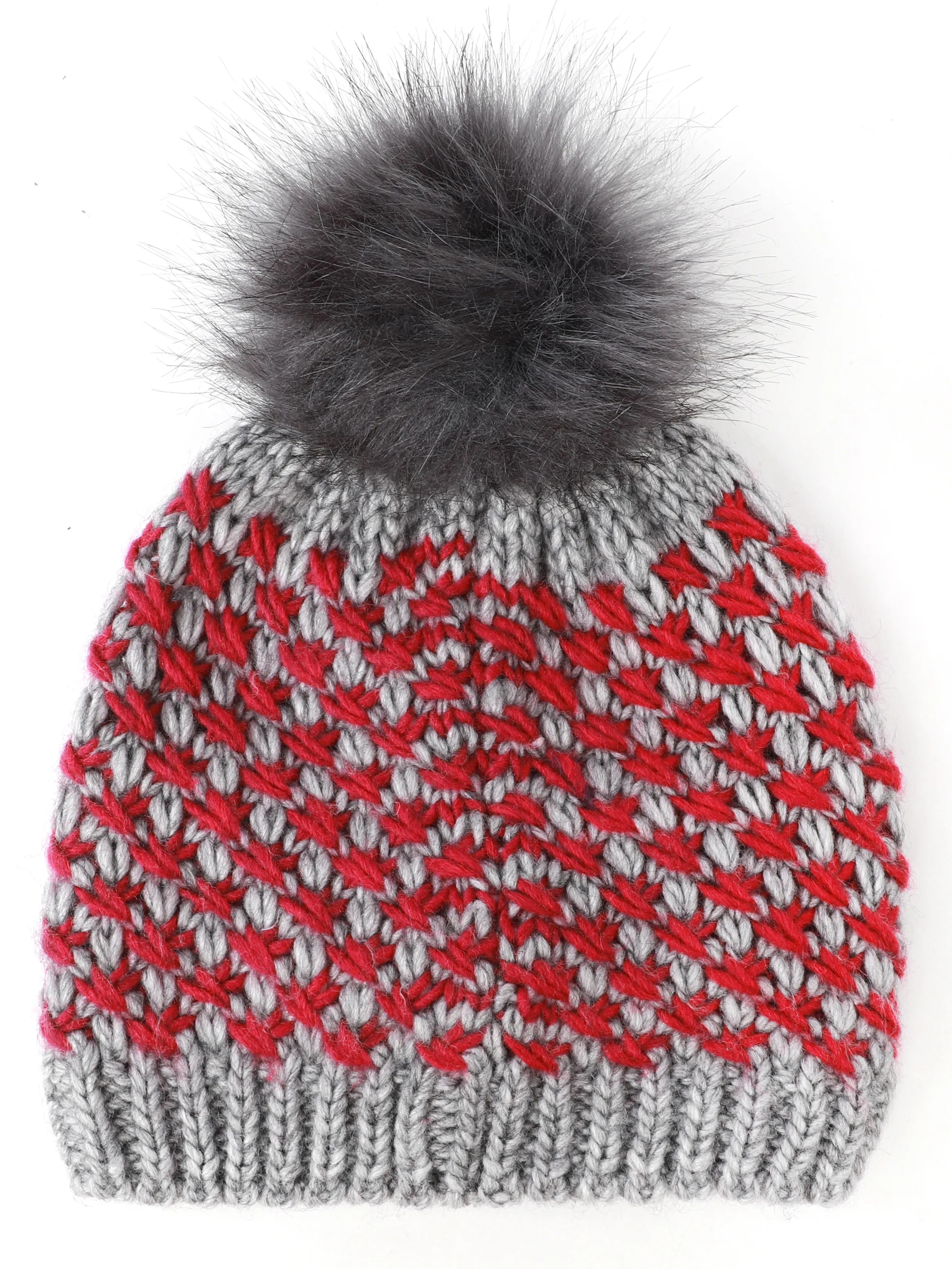 Grinario Sports KM-Mütze m. Bommel Grau 929907 GREY 2