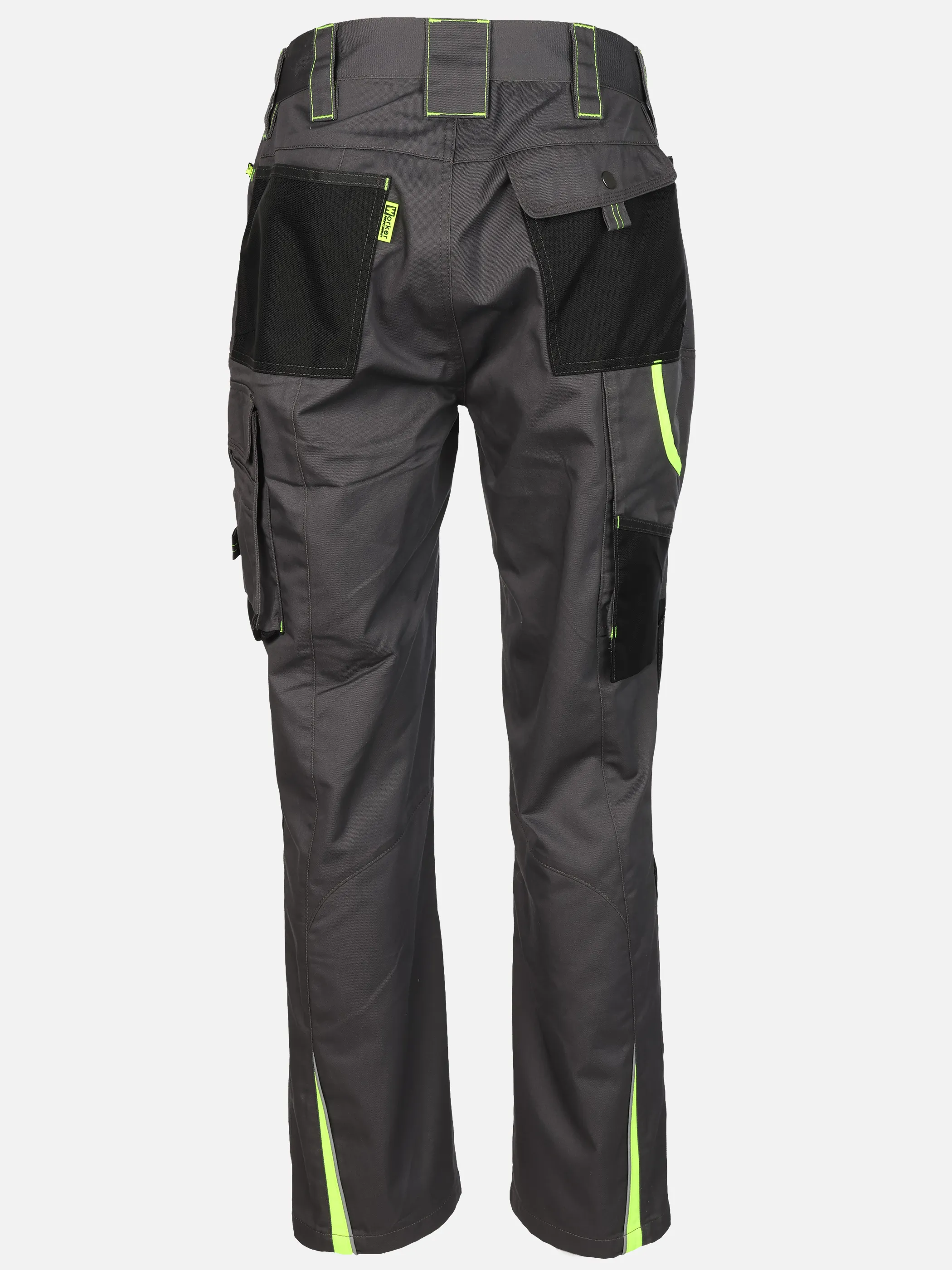 Worker He. Arbeitshose Neon Grau 929610 GR N YELLO 2