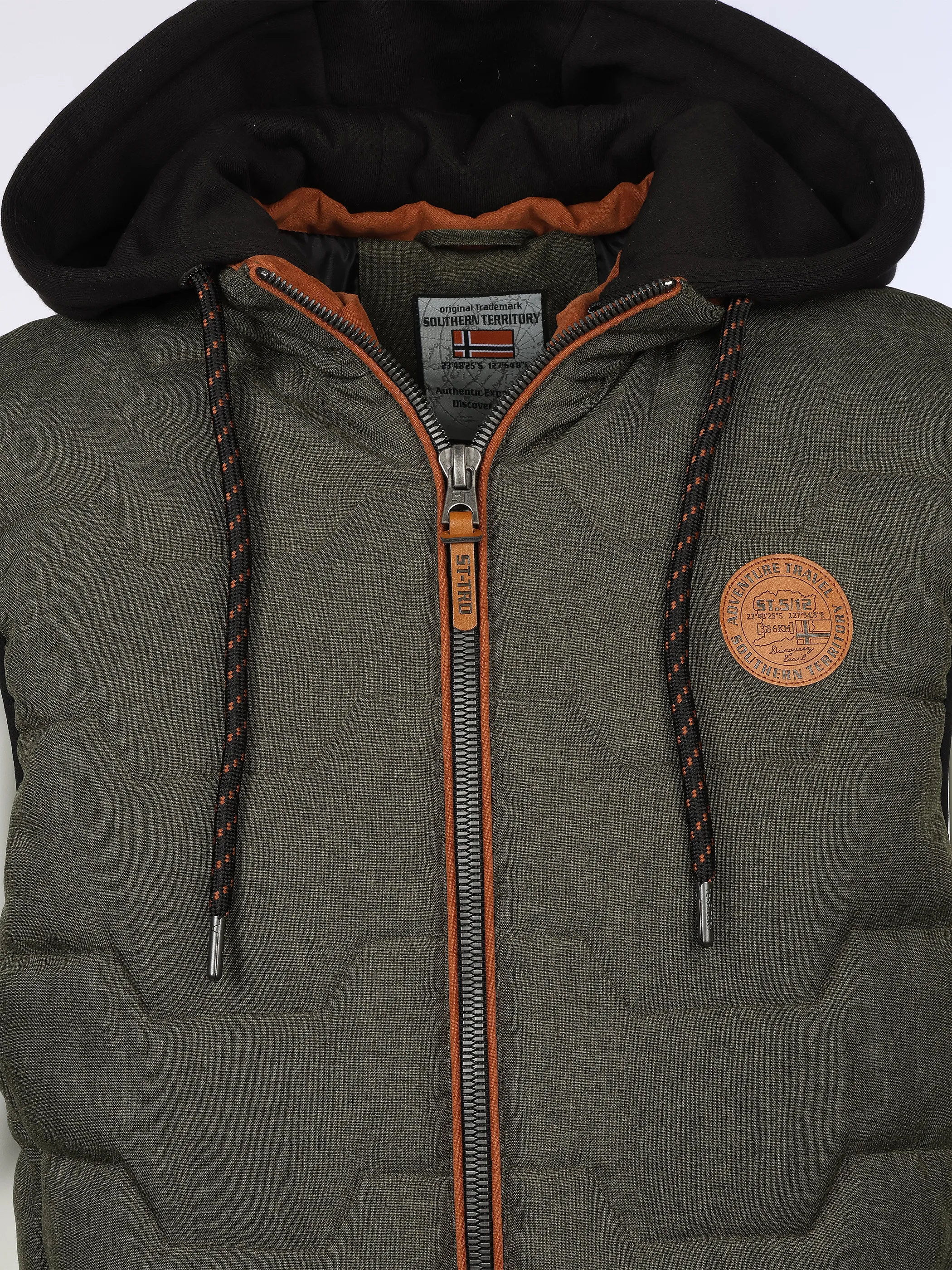 Southern Territory He. Steppweste melange Oliv 912699 DARK OLIVE 3