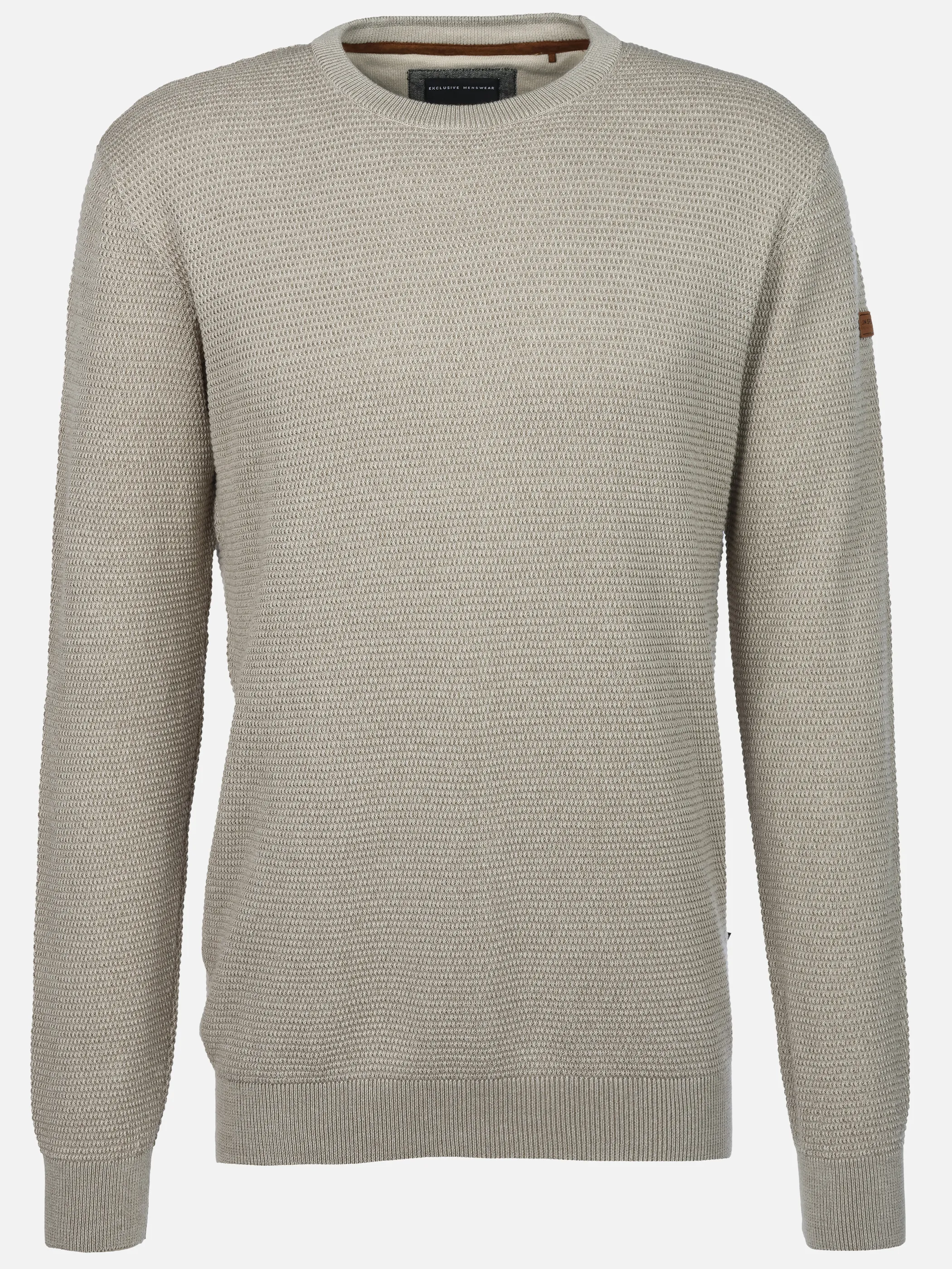 Jim Spencer He. Pullover waffle Beige 929622 STONE 1