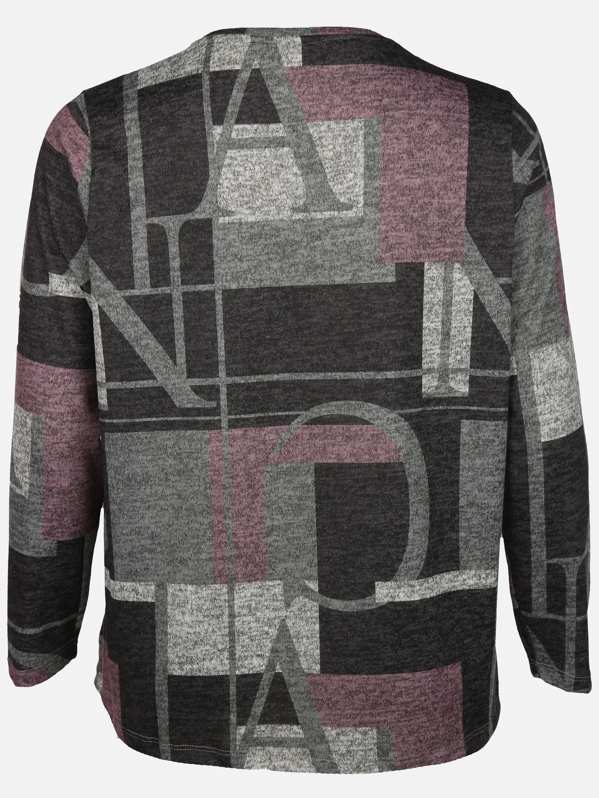 Sonja Blank Da-gr.Gr. Flausch Shirt mit Print Rot 916403 BORDEAUX 2