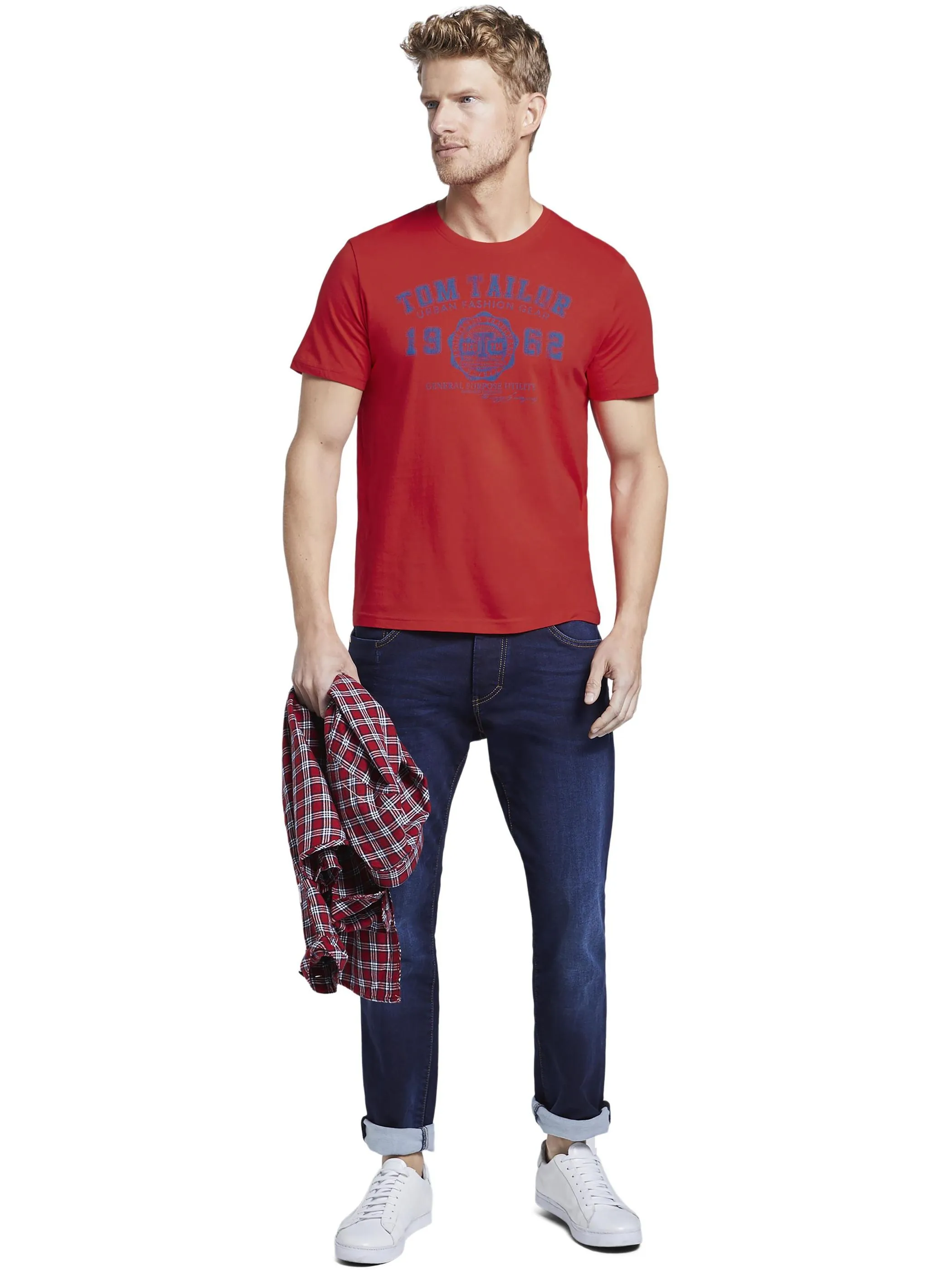 Tom Tailor 1008637 NOS logo tee "BASIC" Rot 807617 12880 5