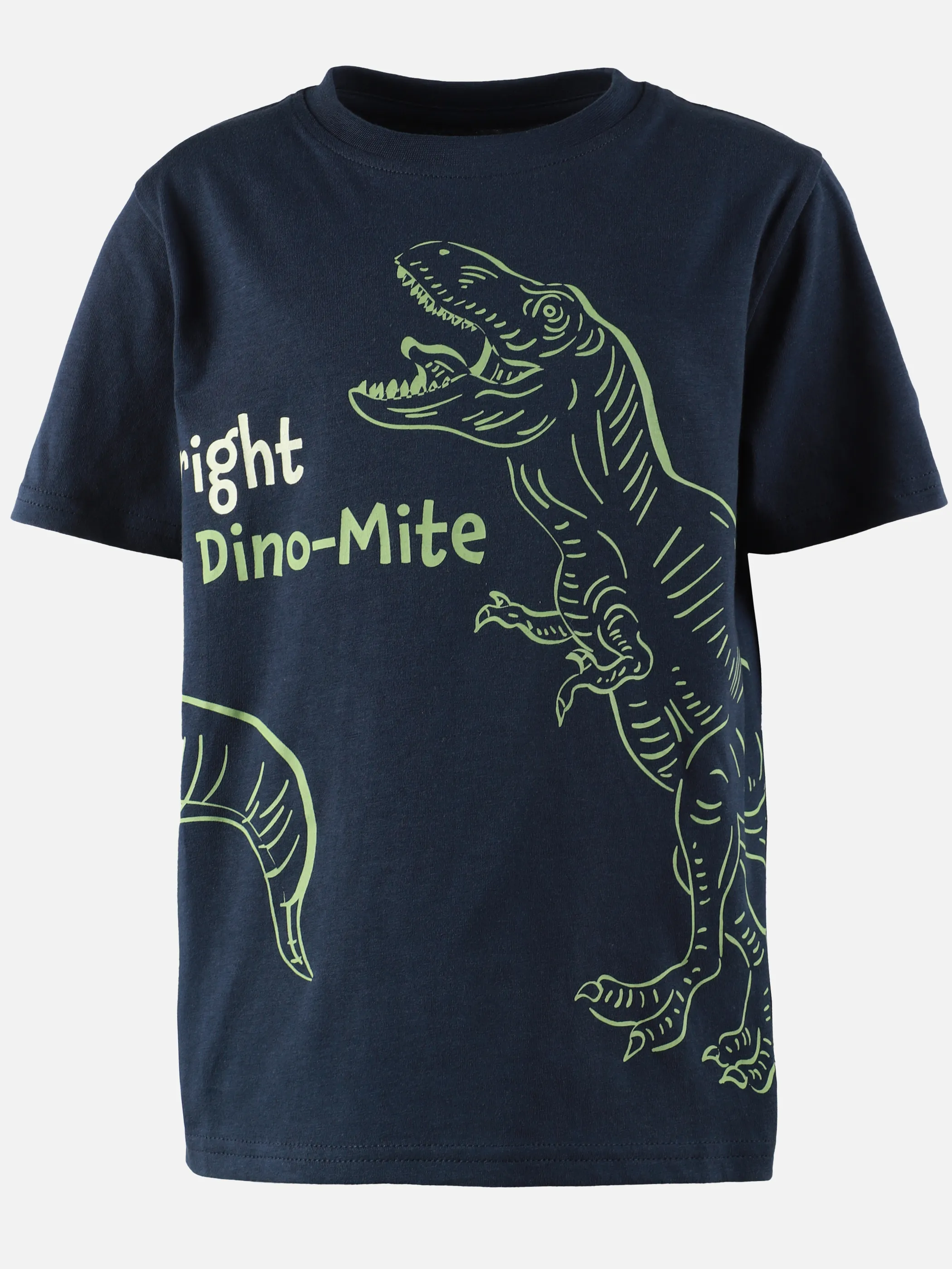 Bubble Gum KJ T-Shirt mit Dino glow in the dark Print in navy Marine 907433 NAVY 1