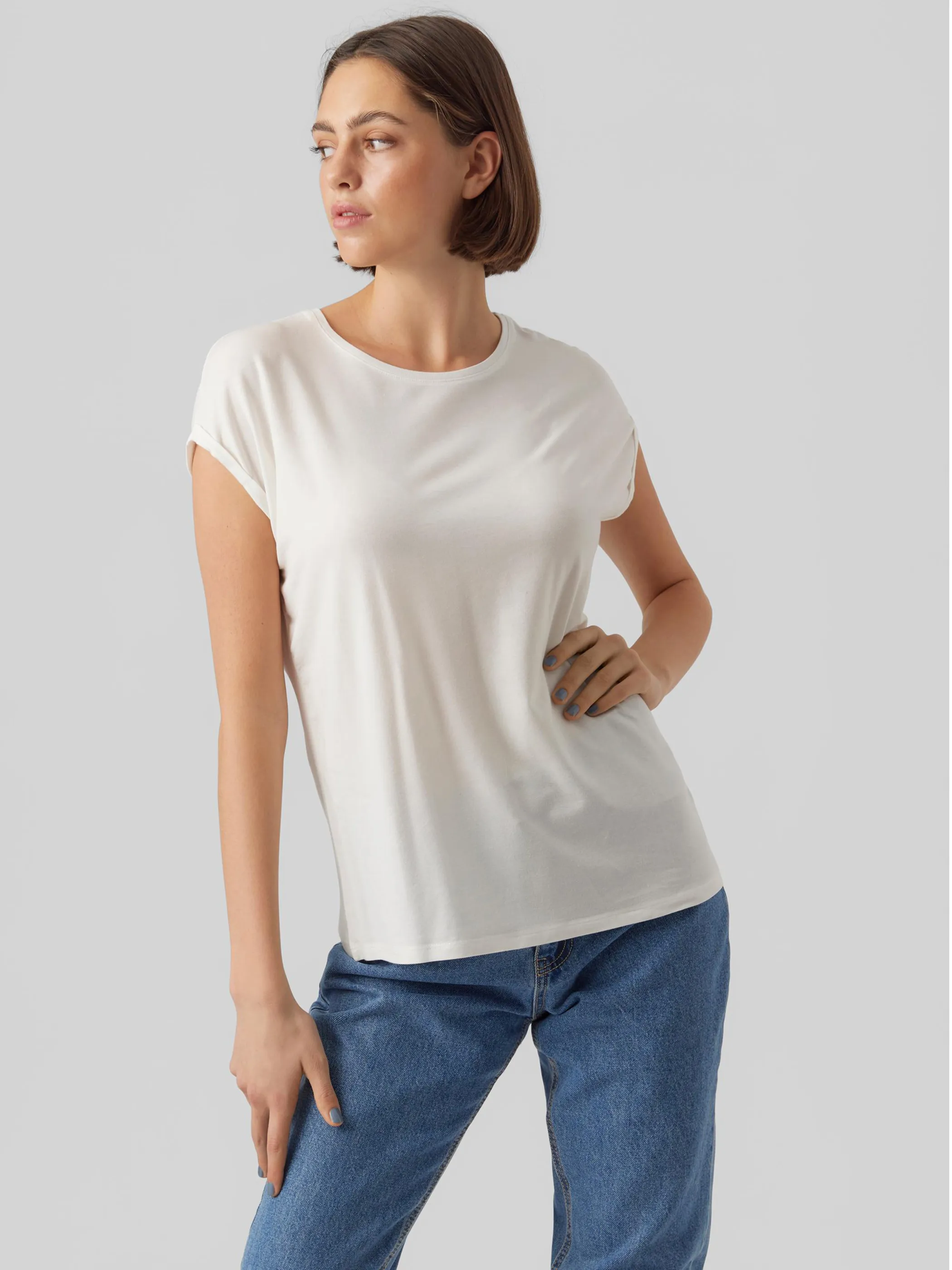 Vero Moda 10284468 VMAVA PLAIN SS TOP GA Weiß 873829 175598 4 Vero Moda 10284468 VMAVA PLAIN SS TOP GA Weiß 873829 175598 4