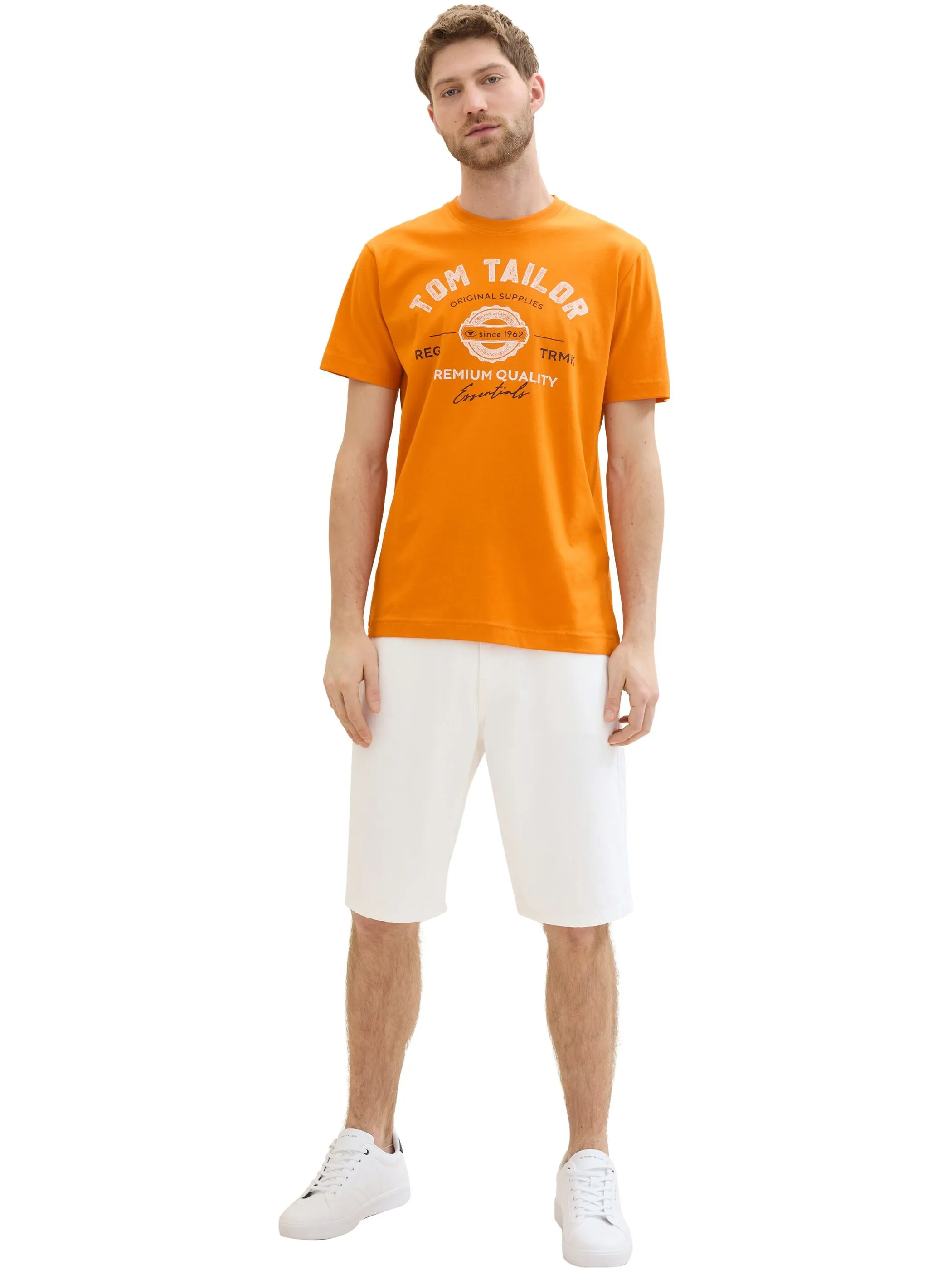 Tom Tailor 1037735 NOS logo tee Orange 884276 12392 5