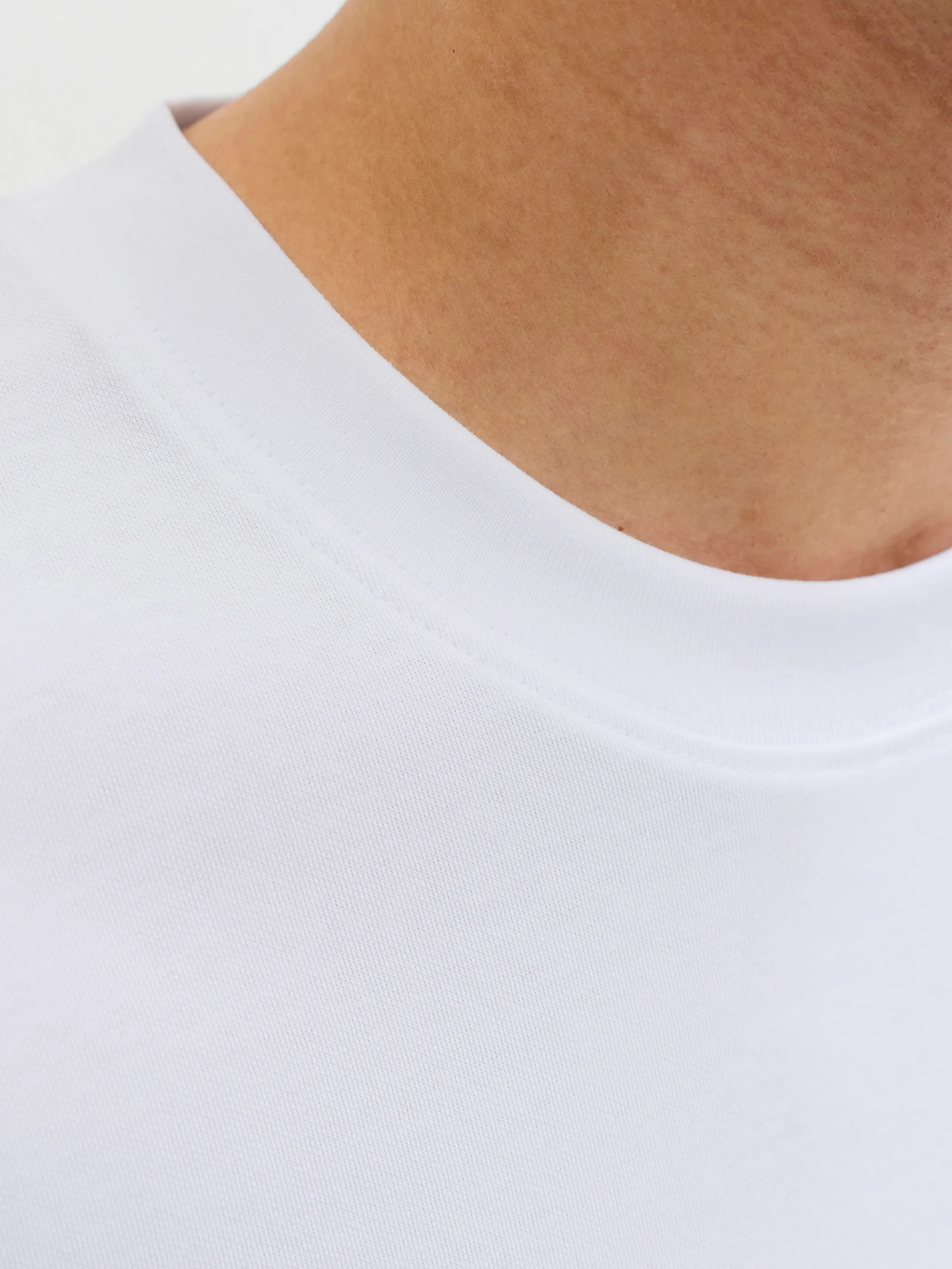 Jack Jones 12298906 JJEBARRON TEE SS O-NE Weiß 927799 178074 2