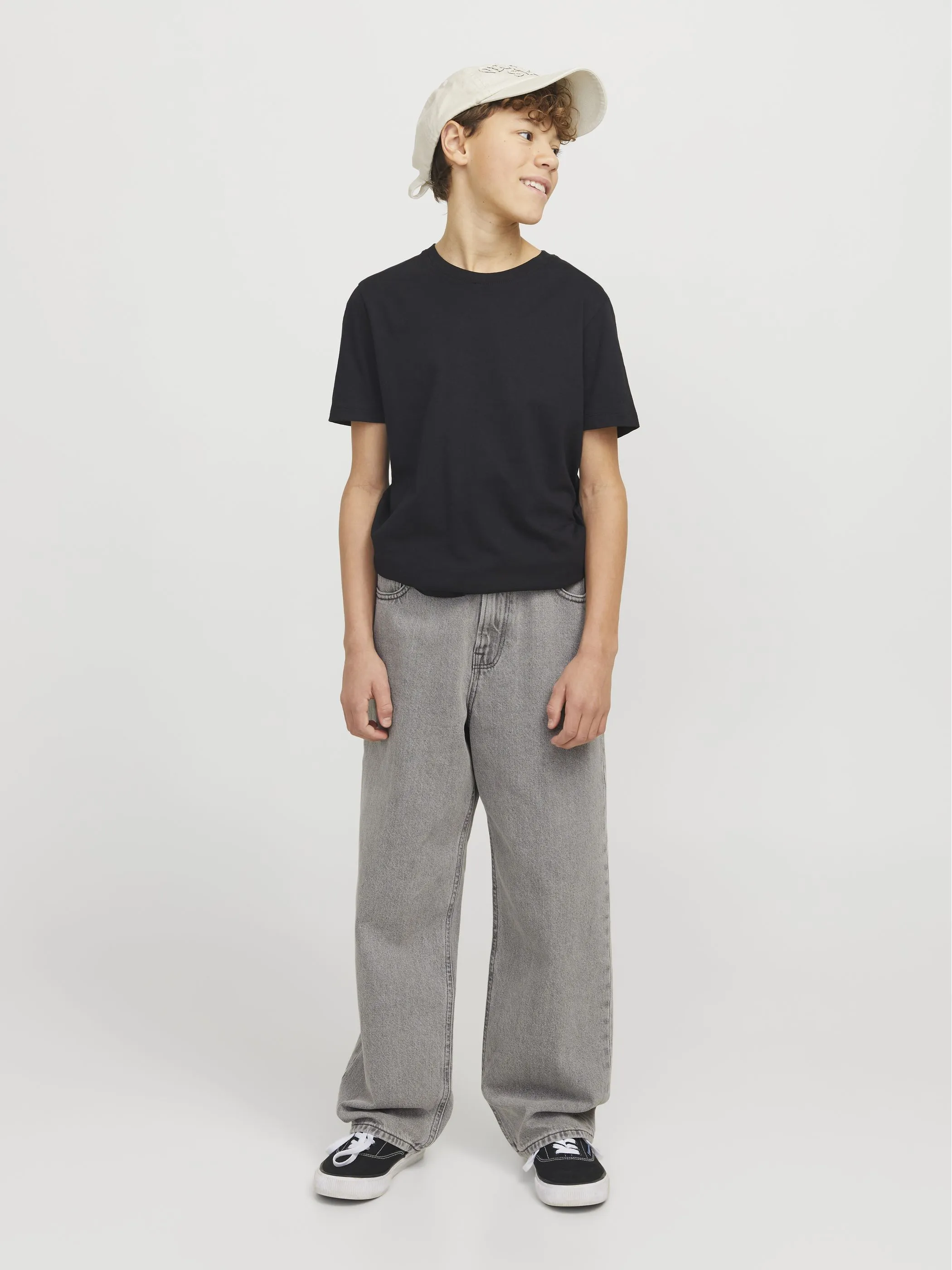 Jack&Jones Junior 12279854 JJIALEX JJORIGINAL SQ Grau 914220 188778 4