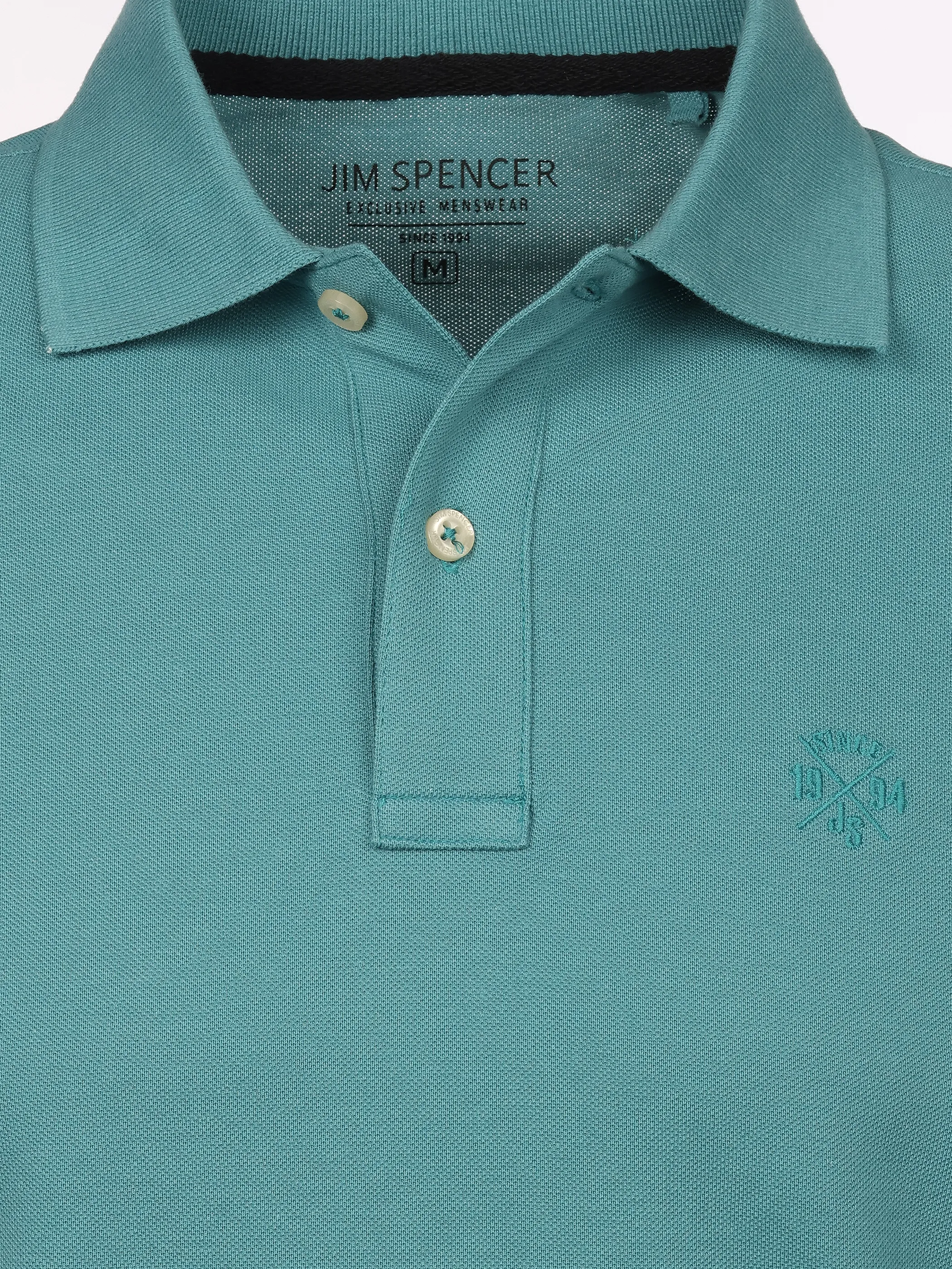 Jim Spencer He. Poloshirt 1/2 Arm seasonal Blau 922514 TEAL 3