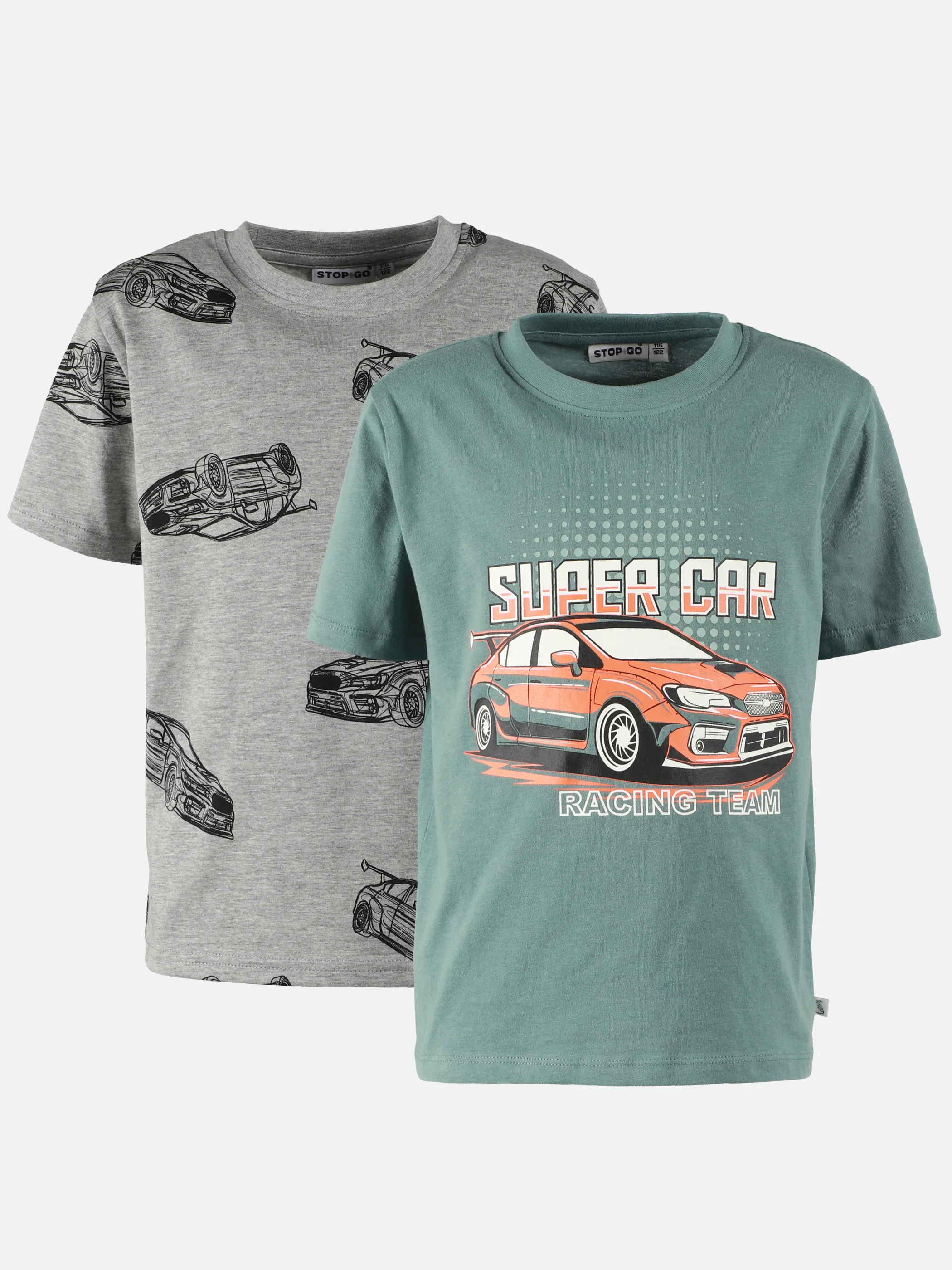 Stop + Go KJ 2er Pack T-Shirt mit Autoprint Bunt 905435 BUNT 1 Stop + Go KJ 2er Pack T-Shirt mit Autoprint Bunt 905435 BUNT 1