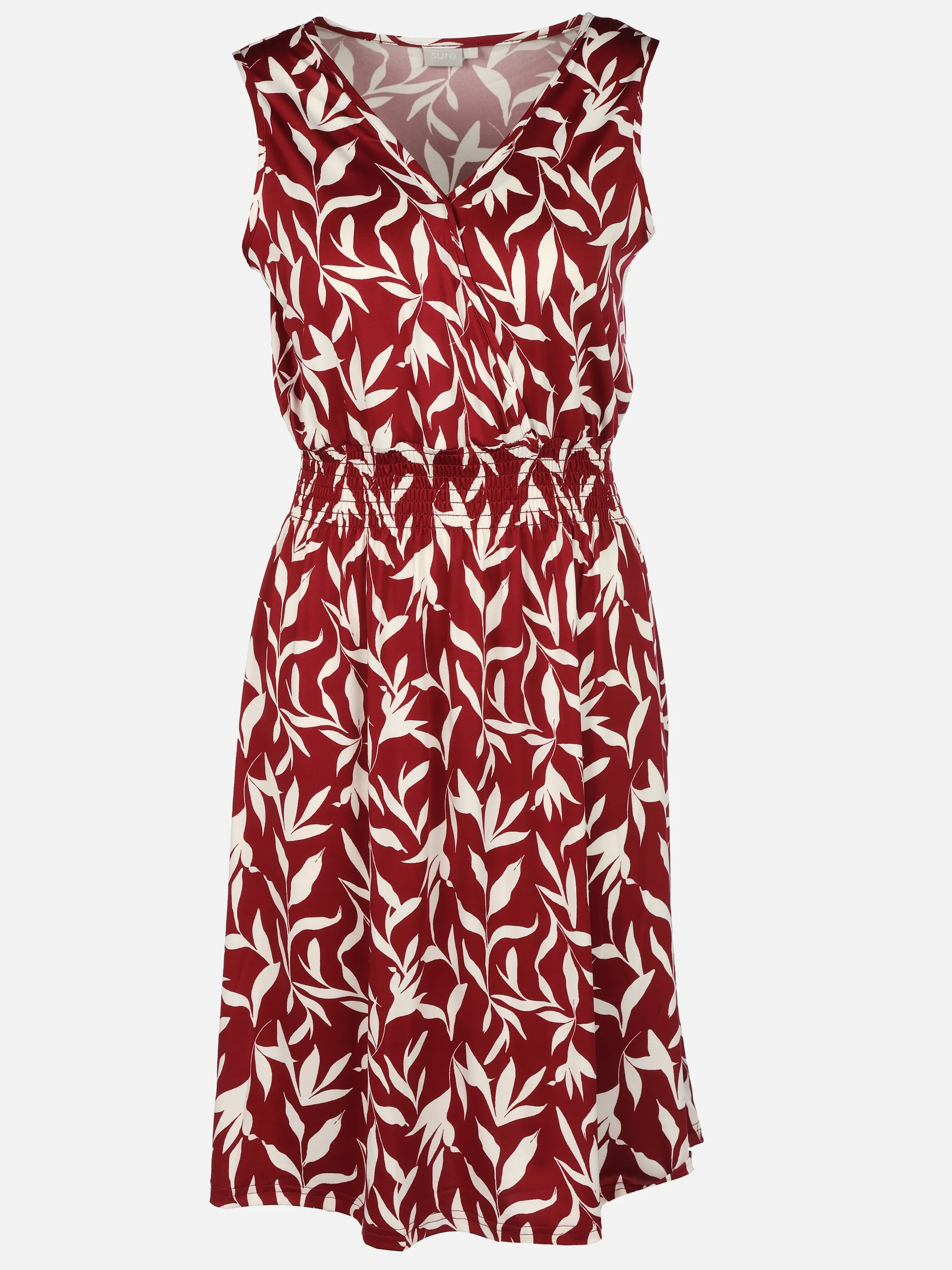 Sure Da-Jerseykleid ohne Arm Rot 924181 LEAVES 1