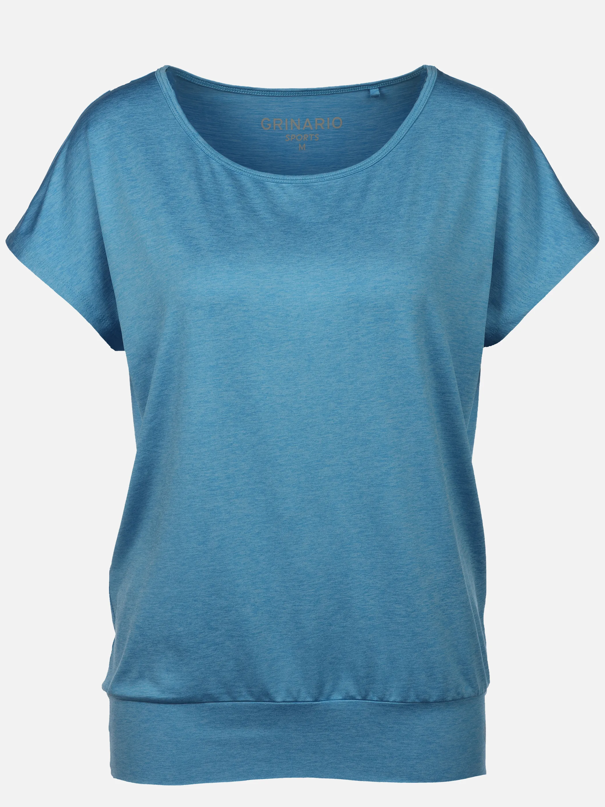 Grinario Sports Da-Sport Shirt, m. weiter Schulter u. breitem Bund Blau 921227 BLUE 1