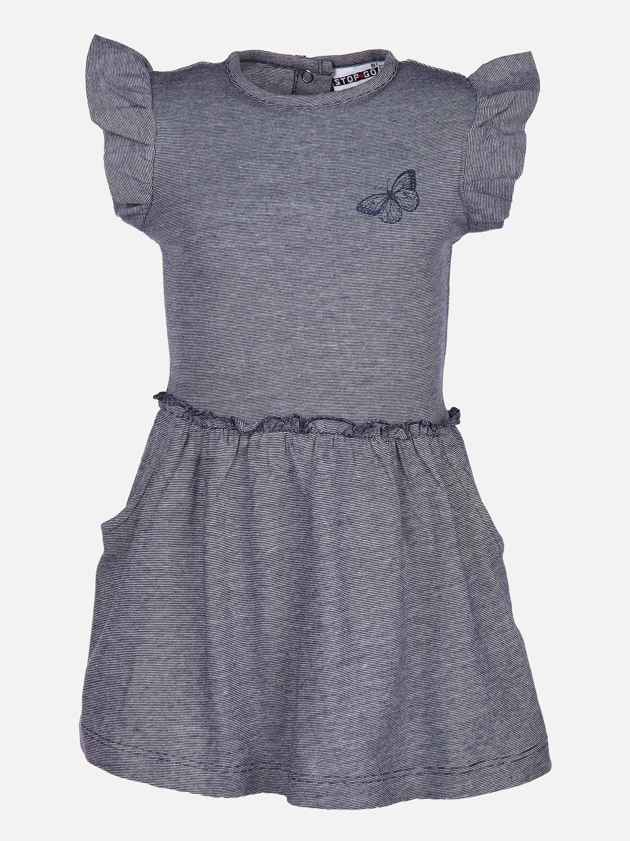 Stop + Go MG Kleid blau/weiß + Schmetter Blau 852339 BLAU 1