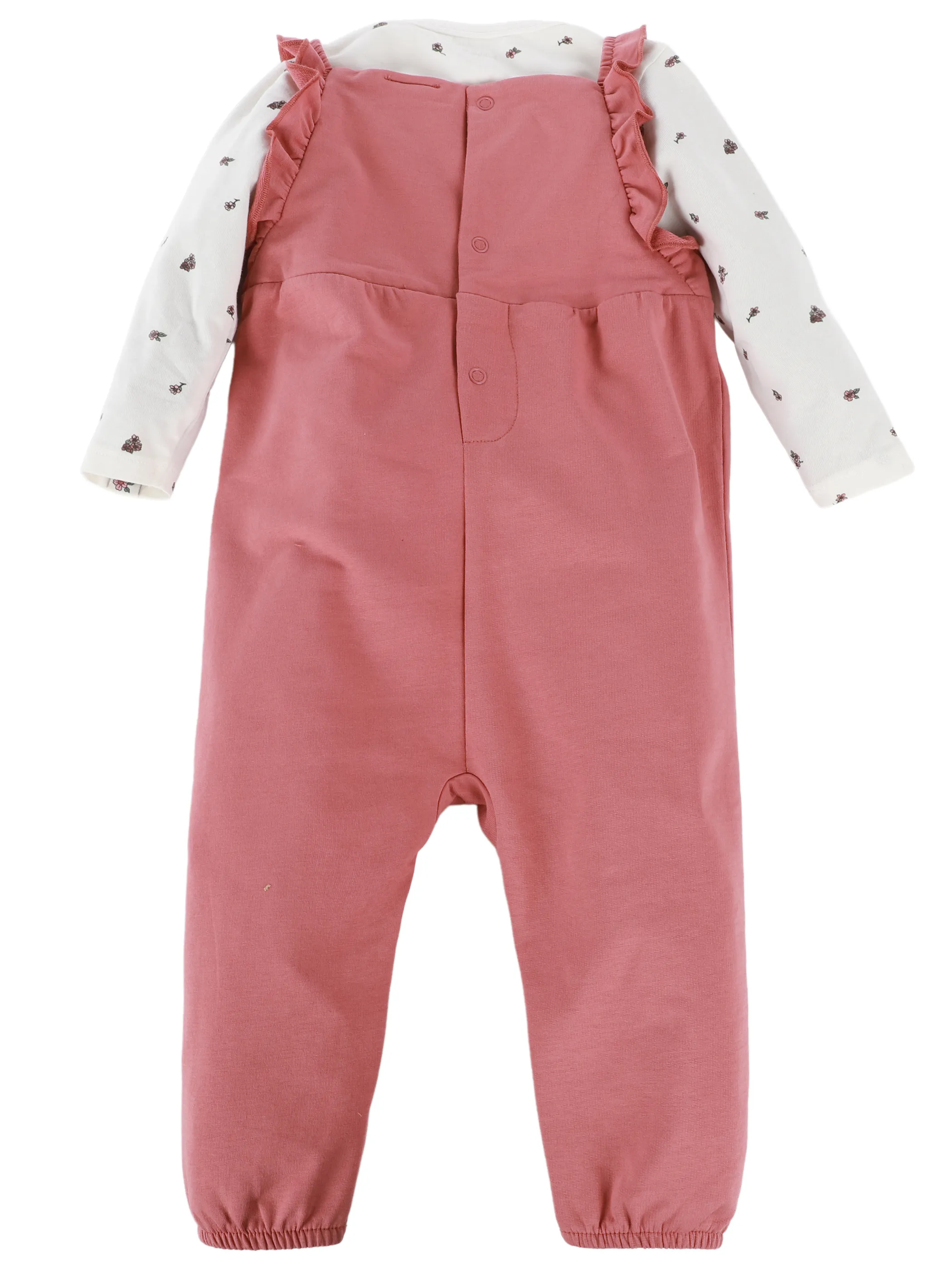 Bubble Gum BM Romper-Set Body mit AOP; Romper mit Herz Appli Rosa 921545 RA 2