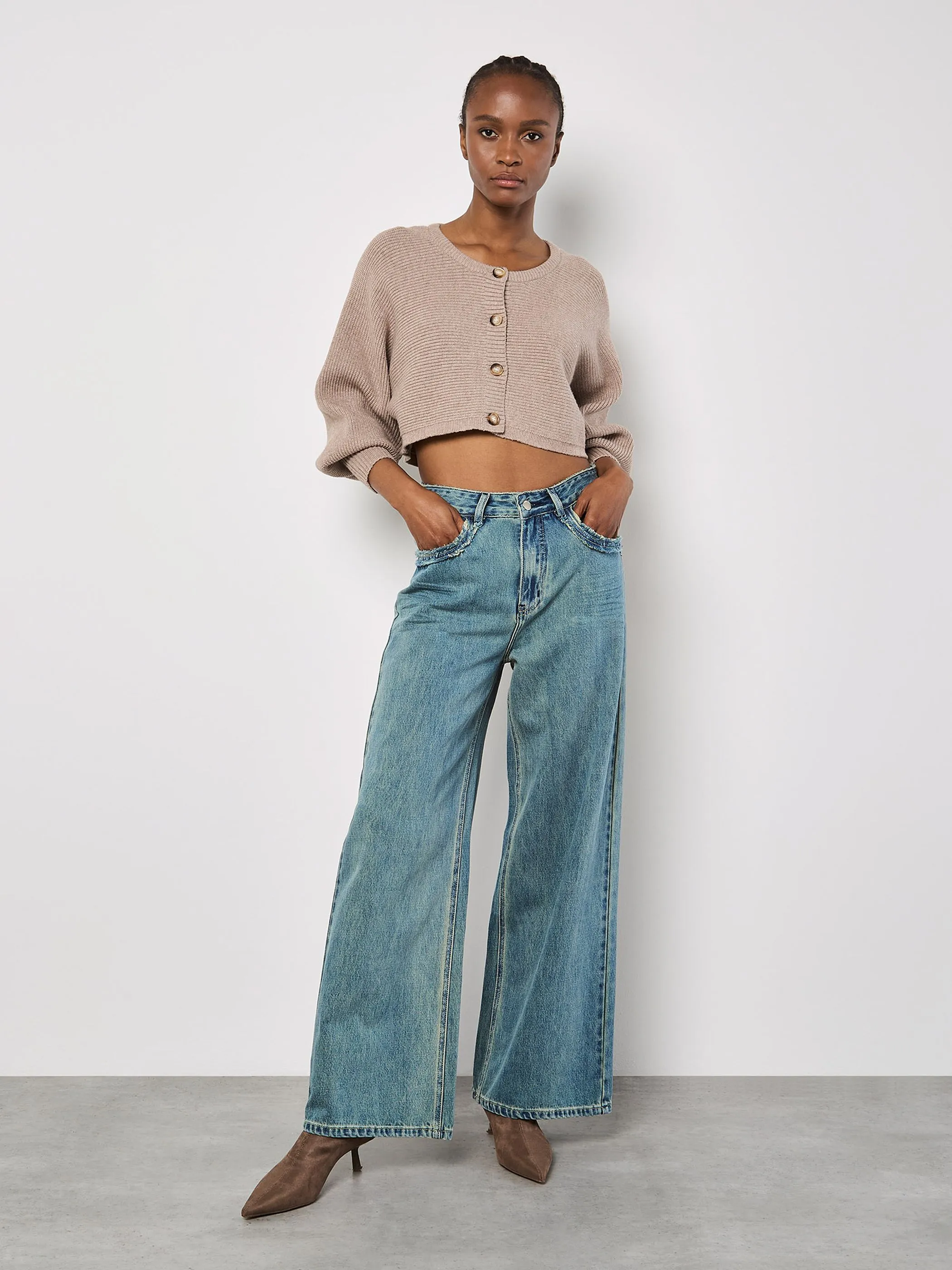 Apricot 943025 Apricot Ribbed Batwing Braun 930372 BRN 4