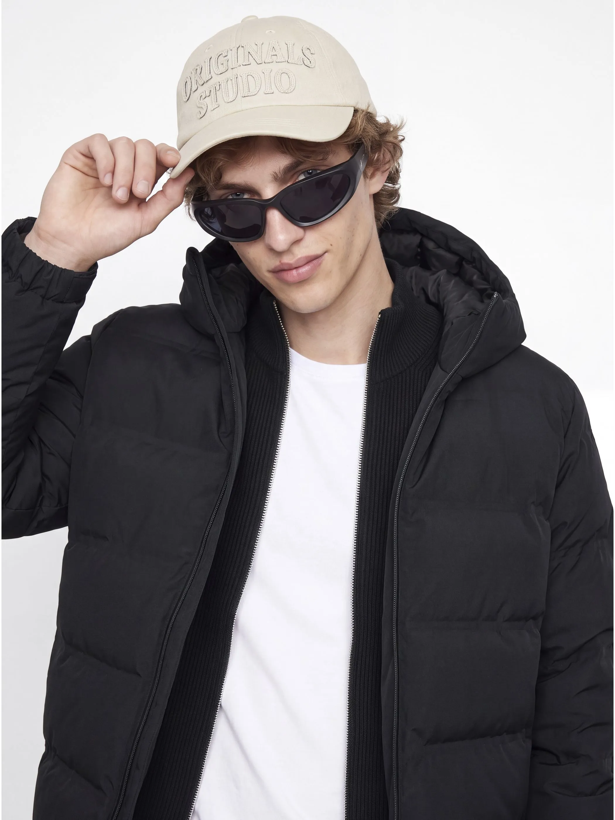 Jack Jones 12298804 JJSAGE PUFFER JACKET Schwarz 928693 178012 3