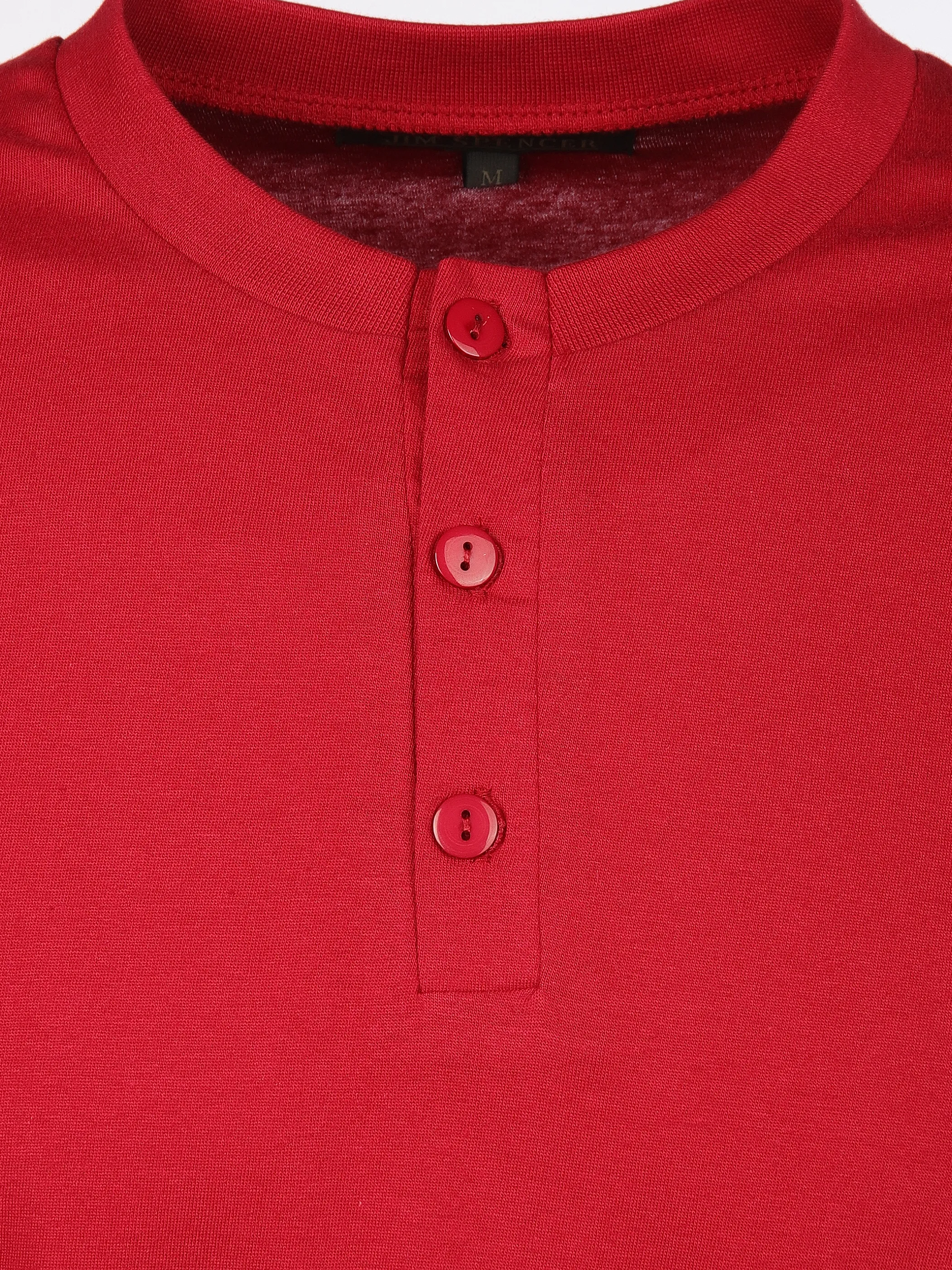 Jim Spencer He. Schlafshirt 1/1 Serafino Rot 914695 BORDEAUX 3