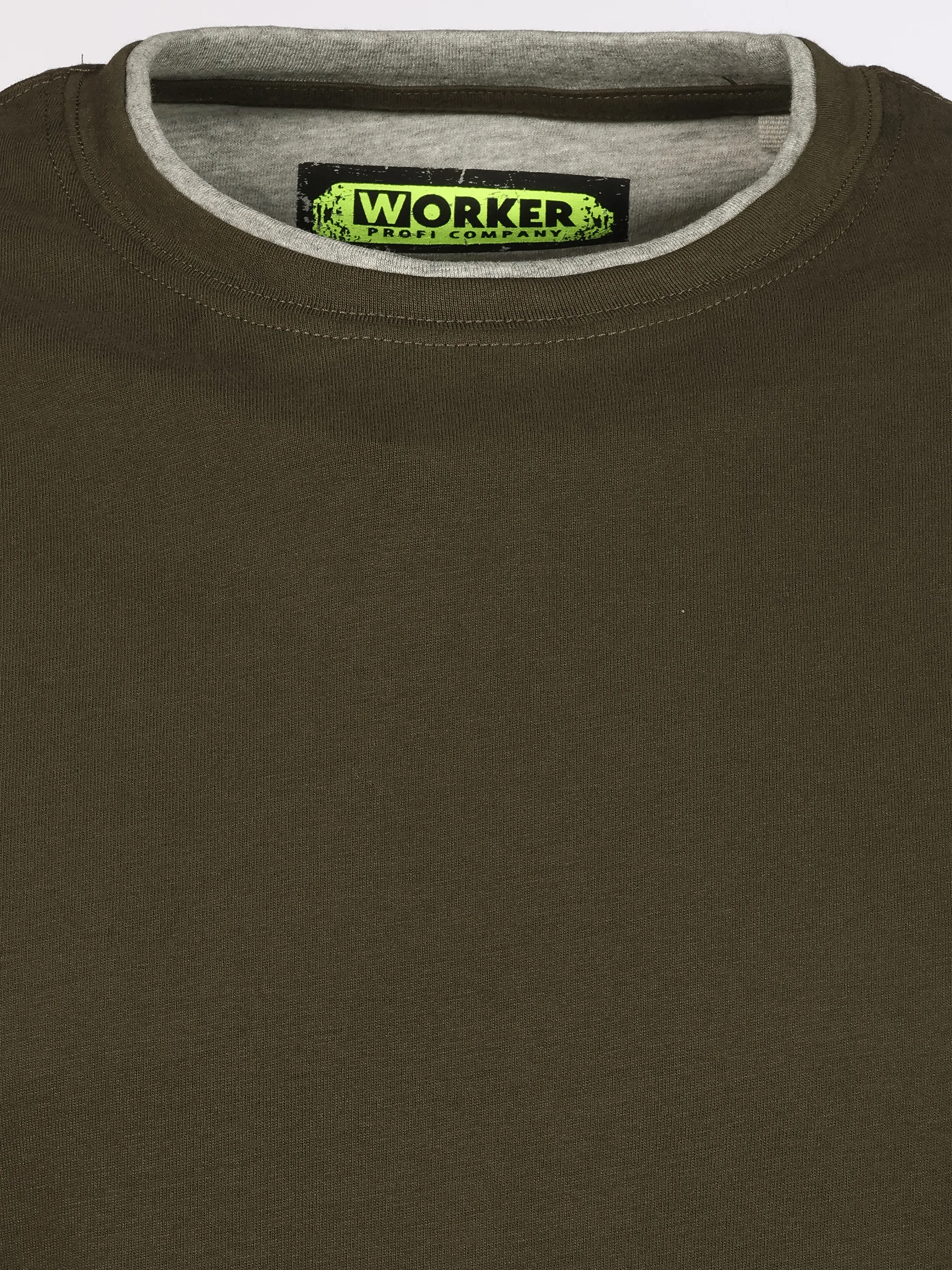 Worker He. T-Shirt 1/1 Arm 2in1 basic Oliv 930535 OLIVE 3