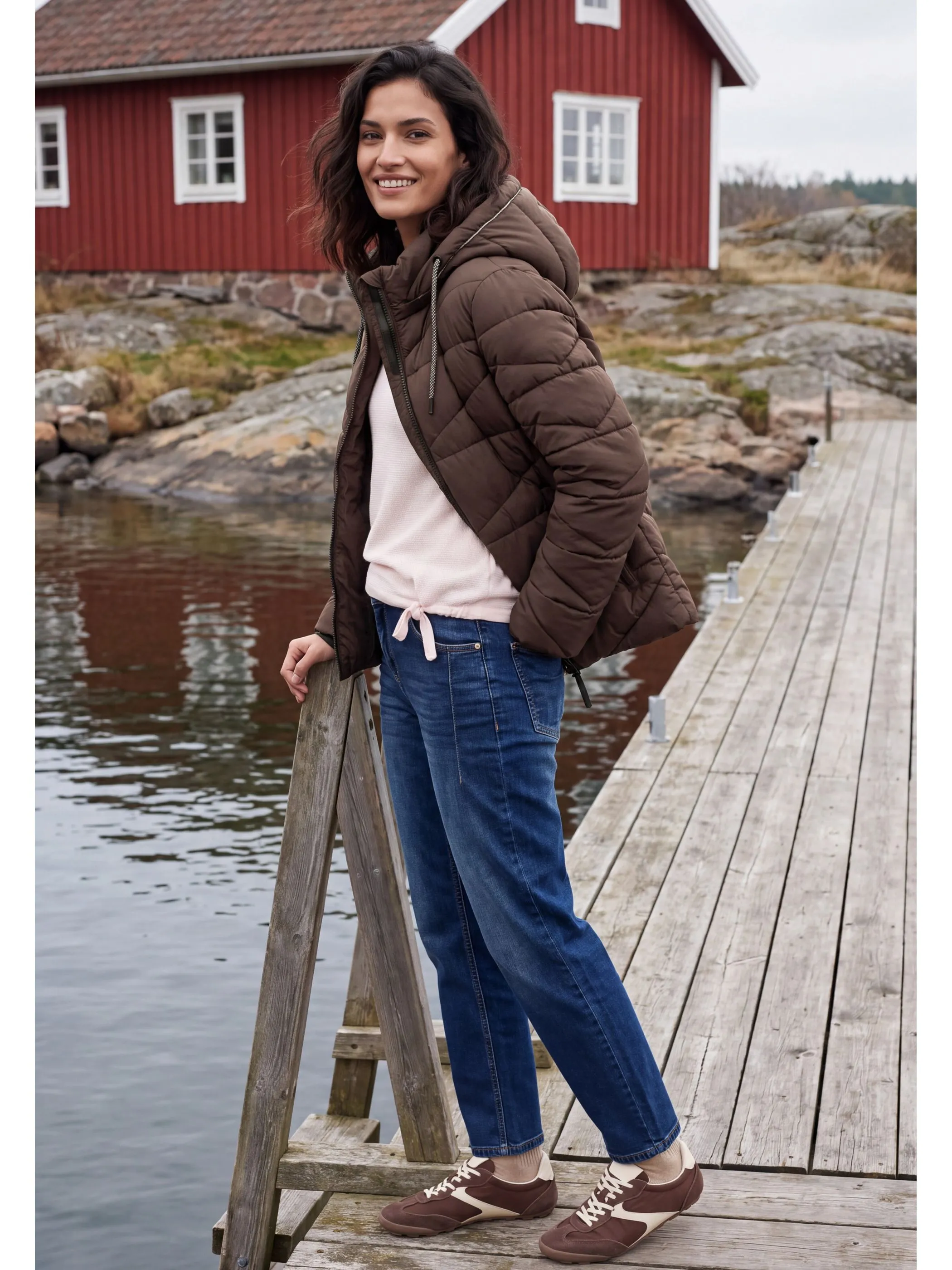 Cecil B202276 TOS Sportive Padded Jacket Braun 930135 17754 4