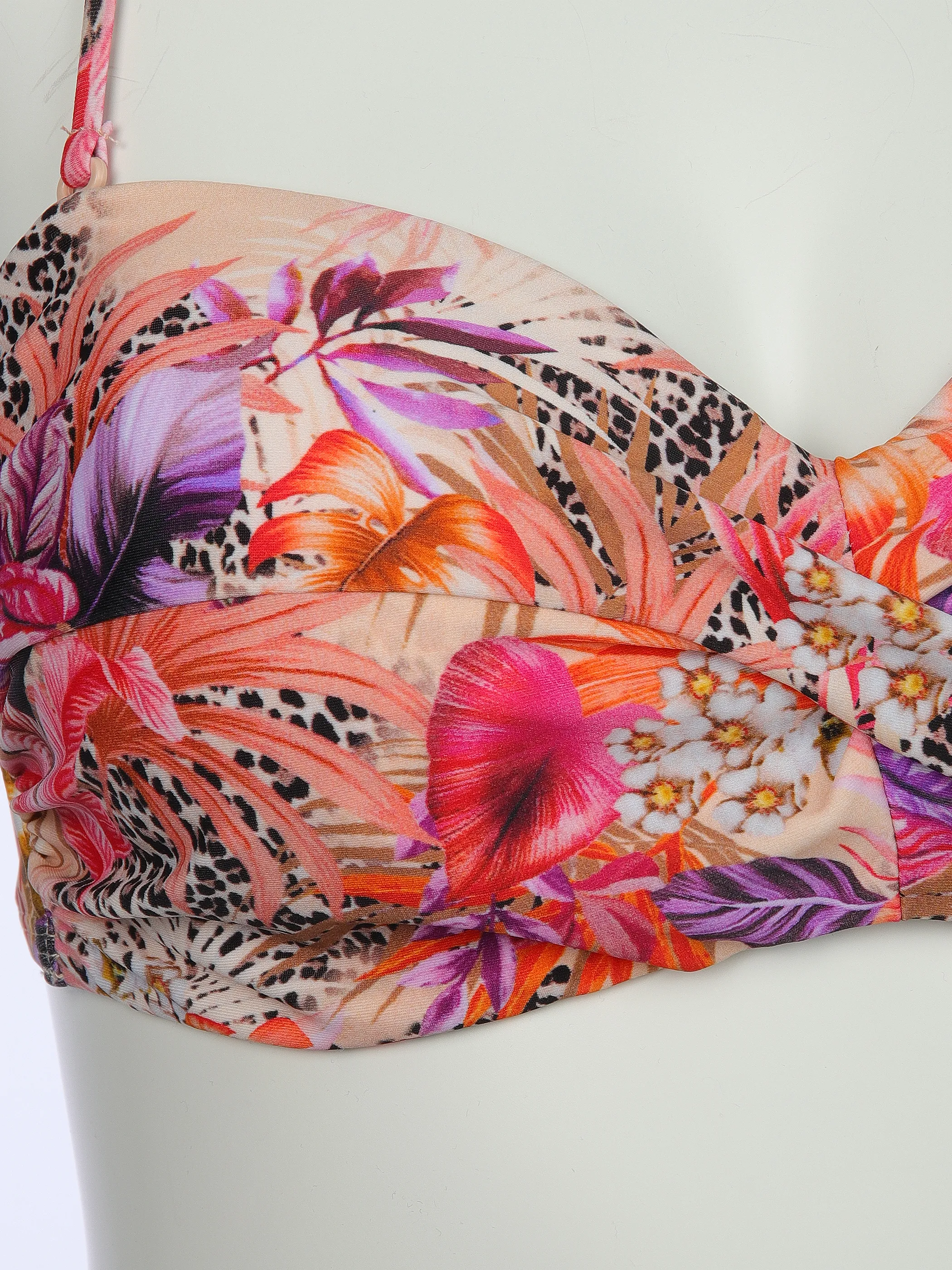 Grinario Sports Da- Bikiniset flowers Rot 906508 AOP RED 3