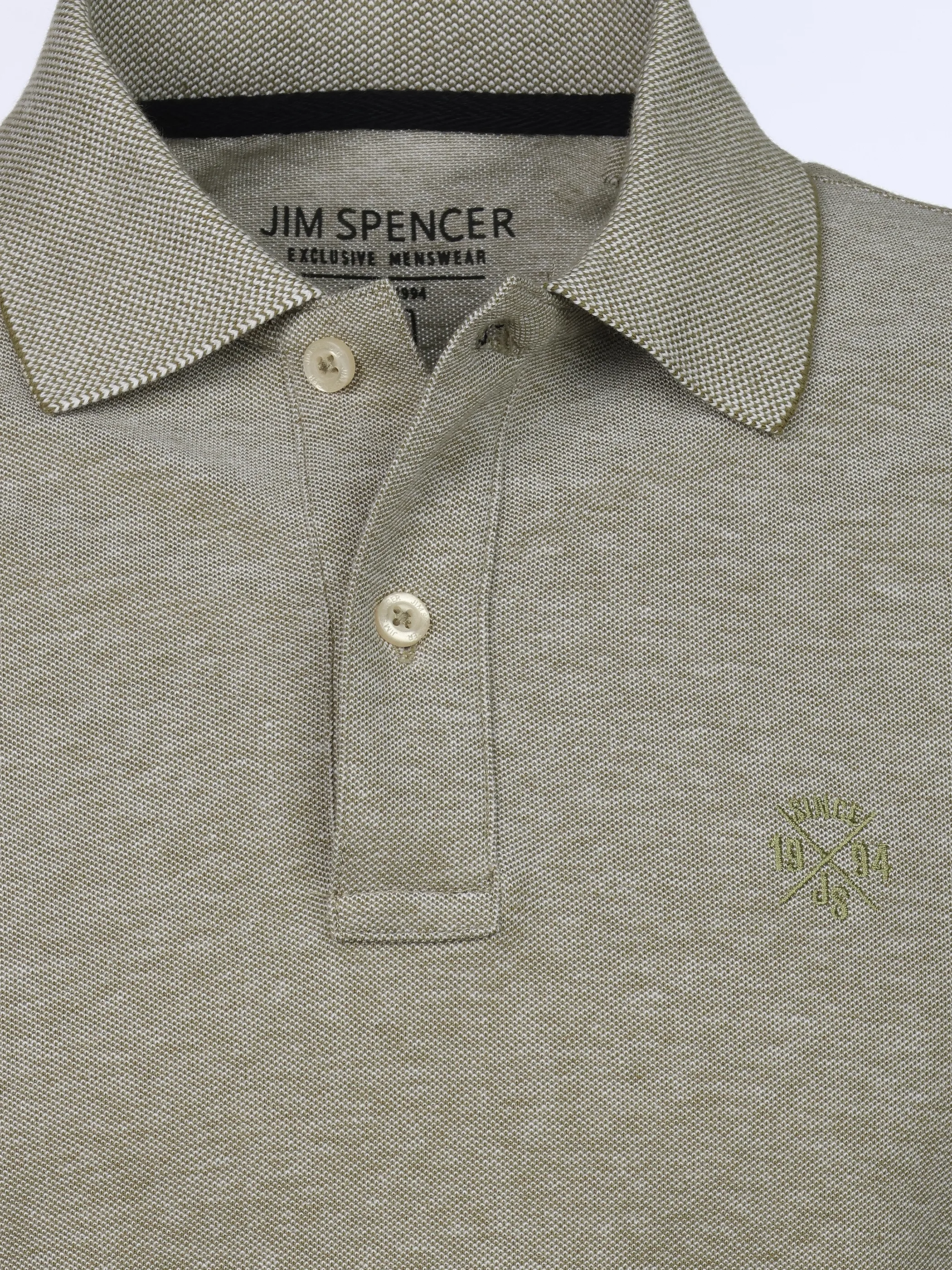 Jim Spencer He. Poloshirt 1/2 Arm seasonal Grün 922514 LGREENTWIS 3